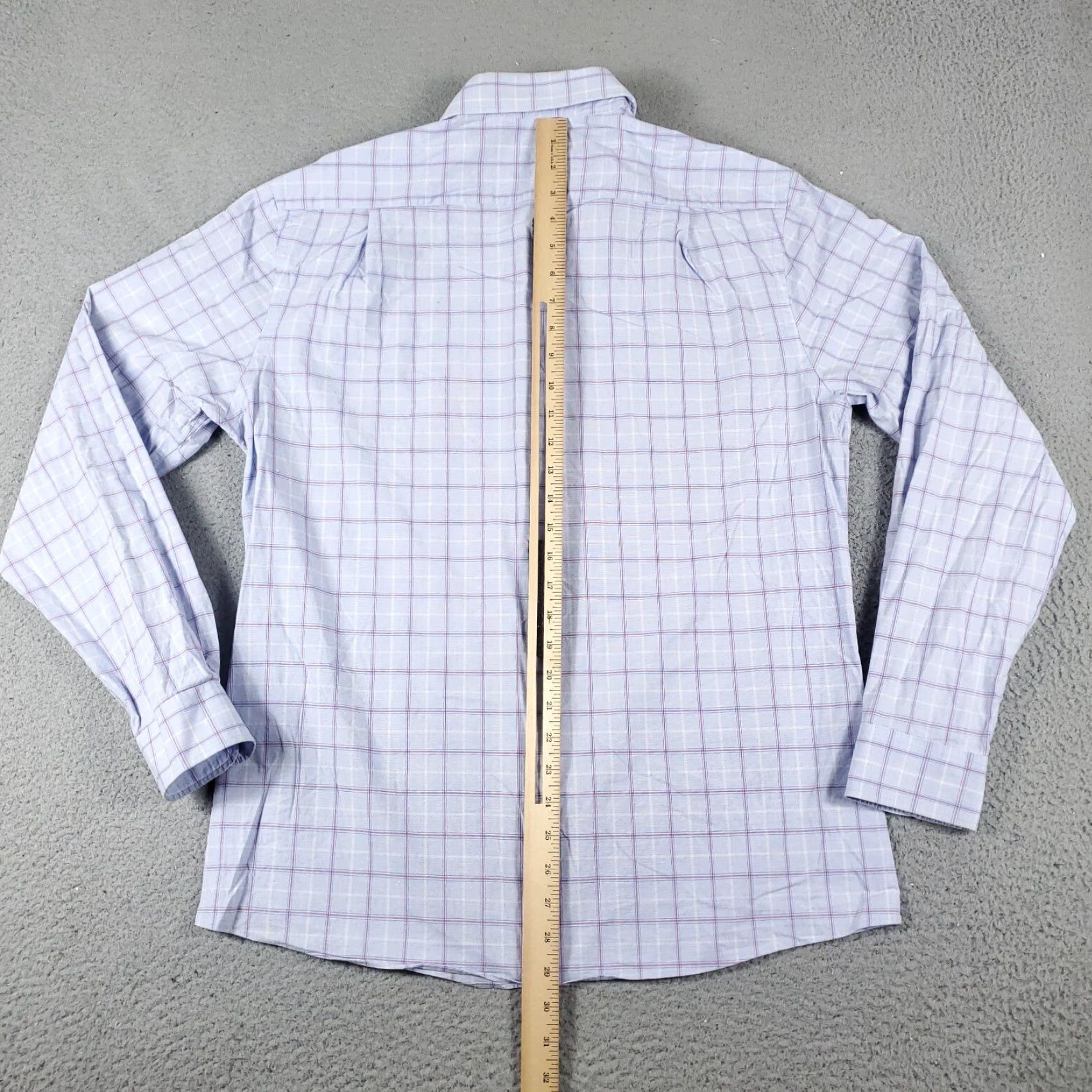 Tommy Hilfiger Tommy Hilfiger Blue Plaid Button-Up Shirt Mens Large Long Sleeve Casual Size US L / EU 52-54 / 3 - 5 Thumbnail