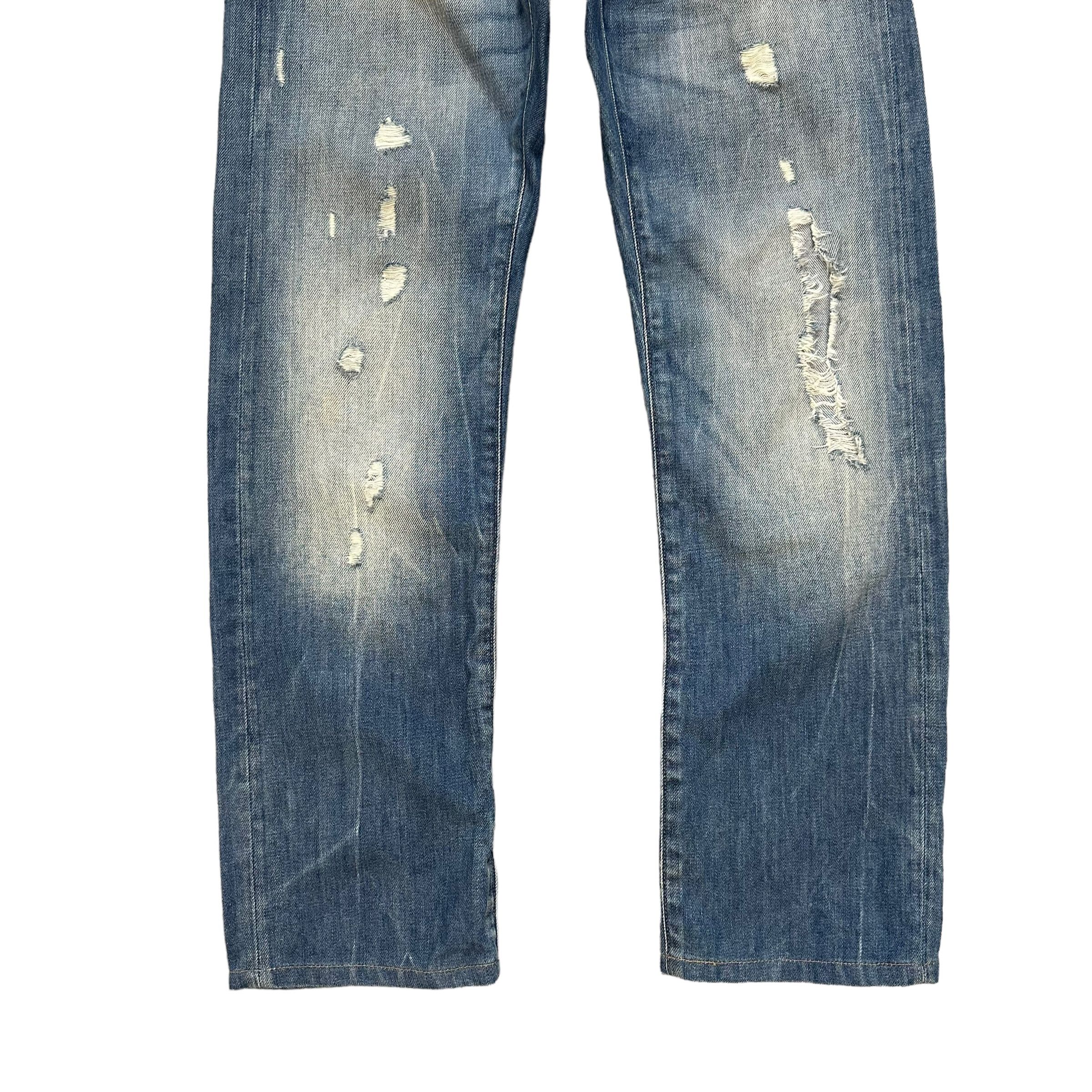 G-Star 3301 by G Star Raw Fly Button Distressed Denim Pant #9110-57 Size US 29 - 6 Thumbnail