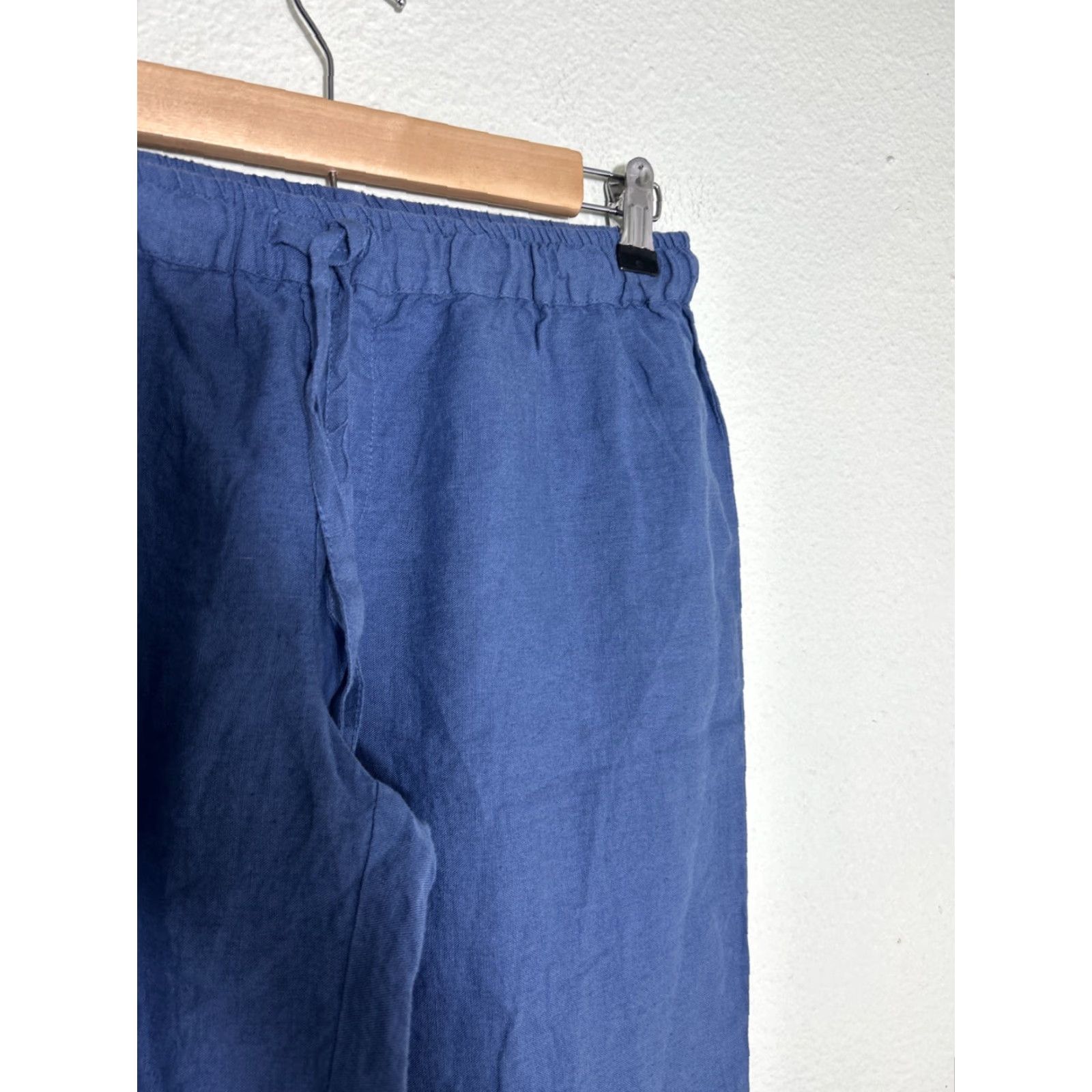 Vintage VINTAGE Serena And Lily Womens XS Linen Pants Blue 28x28 Size 26" / US 2 / IT 38 - 5 Thumbnail