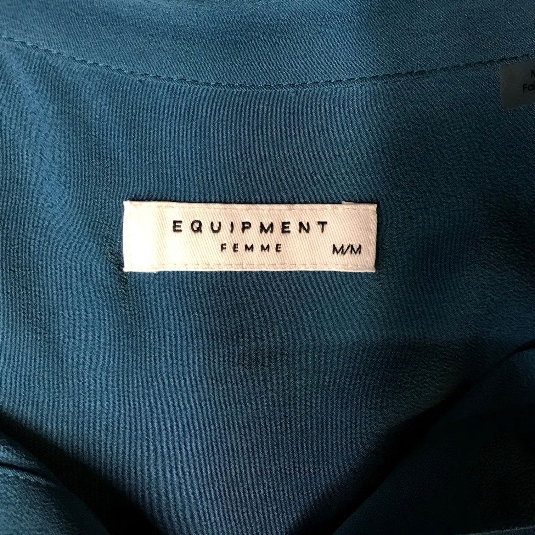 Equipment Equipment Femme Shirt Dress Teal Silk Midi Sleeveless Collared Button-Front Women M/M Size M / US 6-8 / IT 42-44 - 7 Thumbnail