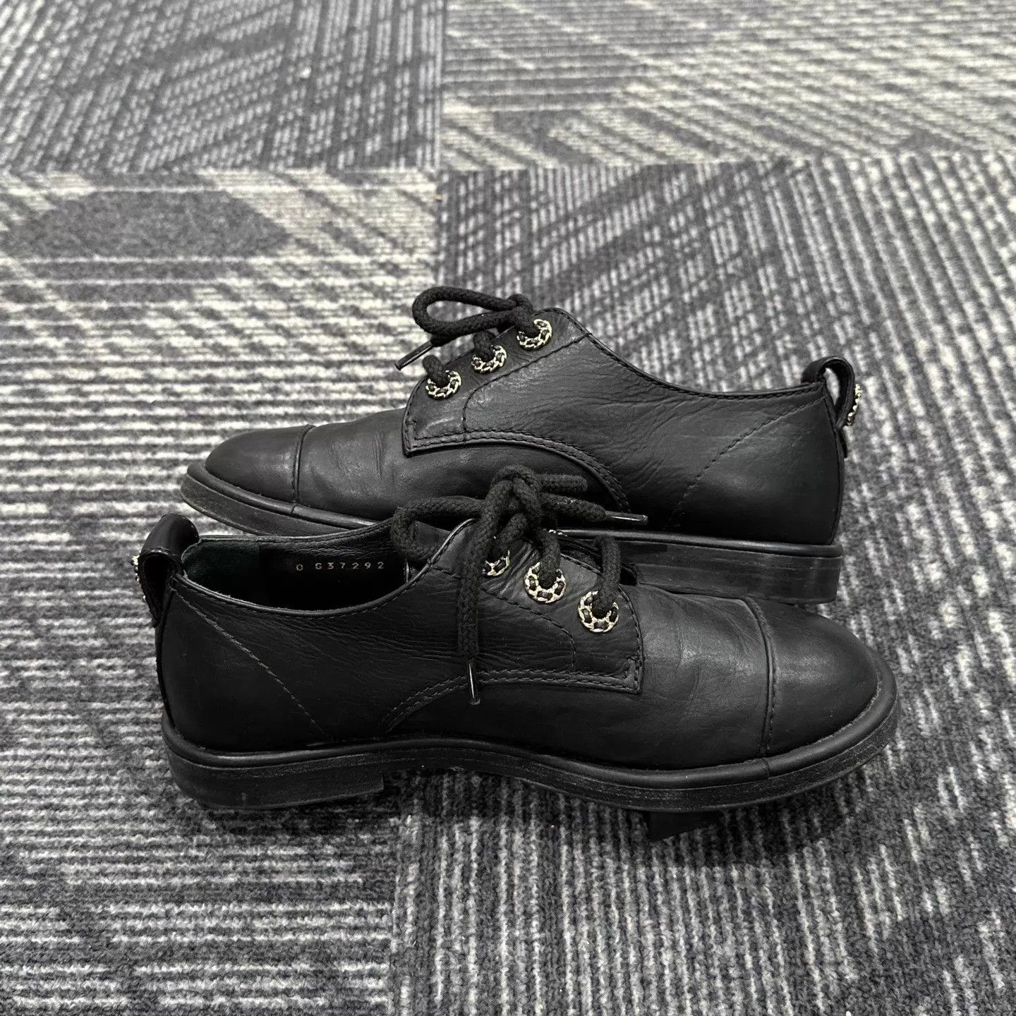 Chanel Chanel Black Leather Loafers 35 Size US 4.5 / IT 34.5 - 5 Thumbnail