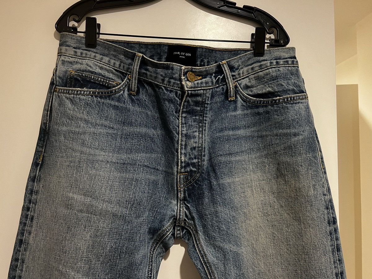 Fear of God Fear of God 5th collection, medium wash selvedge Denim Size US 34 / EU 50 - 2 Thumbnail