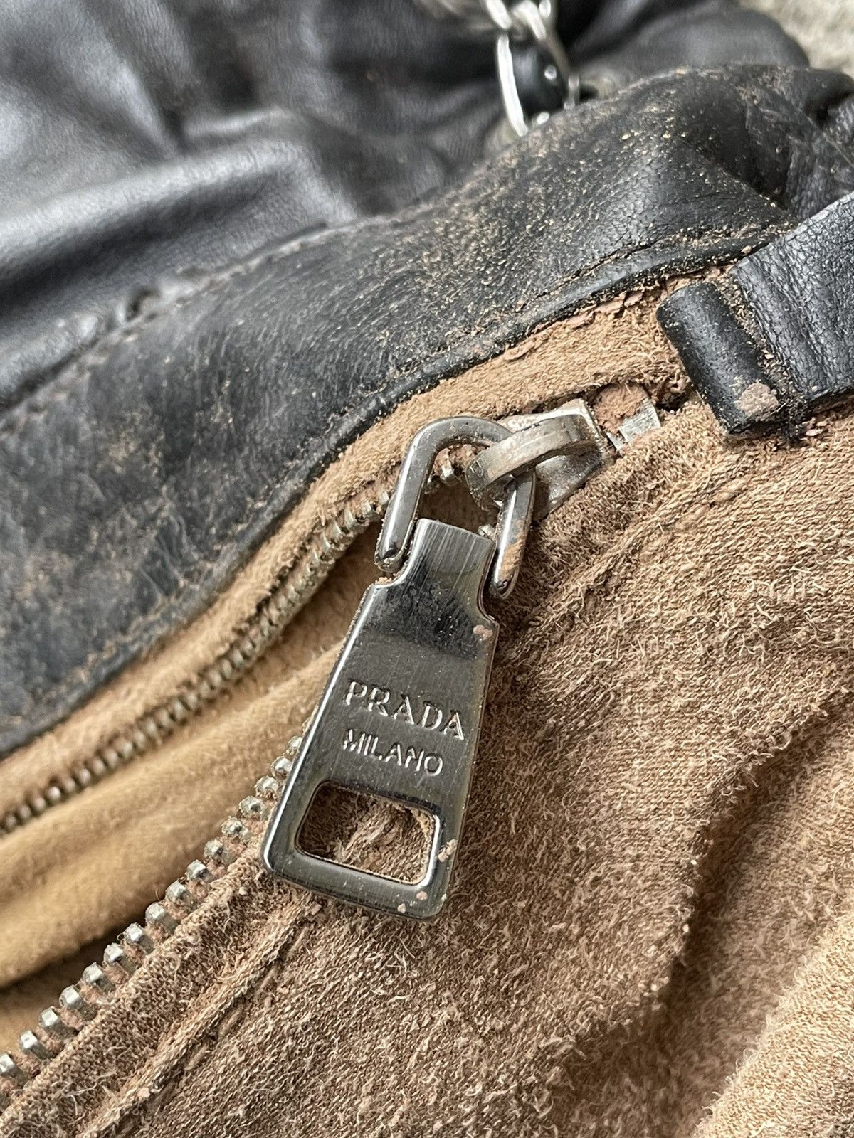 Prada Nappa Gaufre Leather Chain Flap Bag Size ONE SIZE - 9 Thumbnail