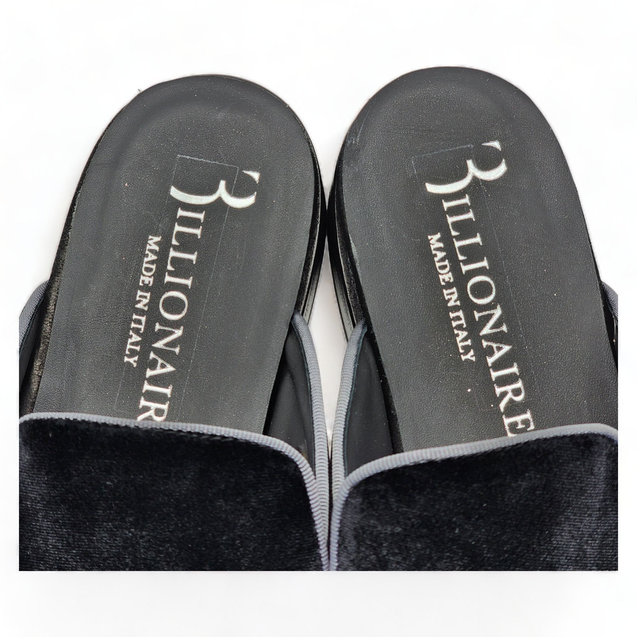 Billionaire Couture × Philipp Plein Velvet Half Loafers NWB Black | NWB 42 (9 US) Size US 9 / EU 42 - 4 Thumbnail