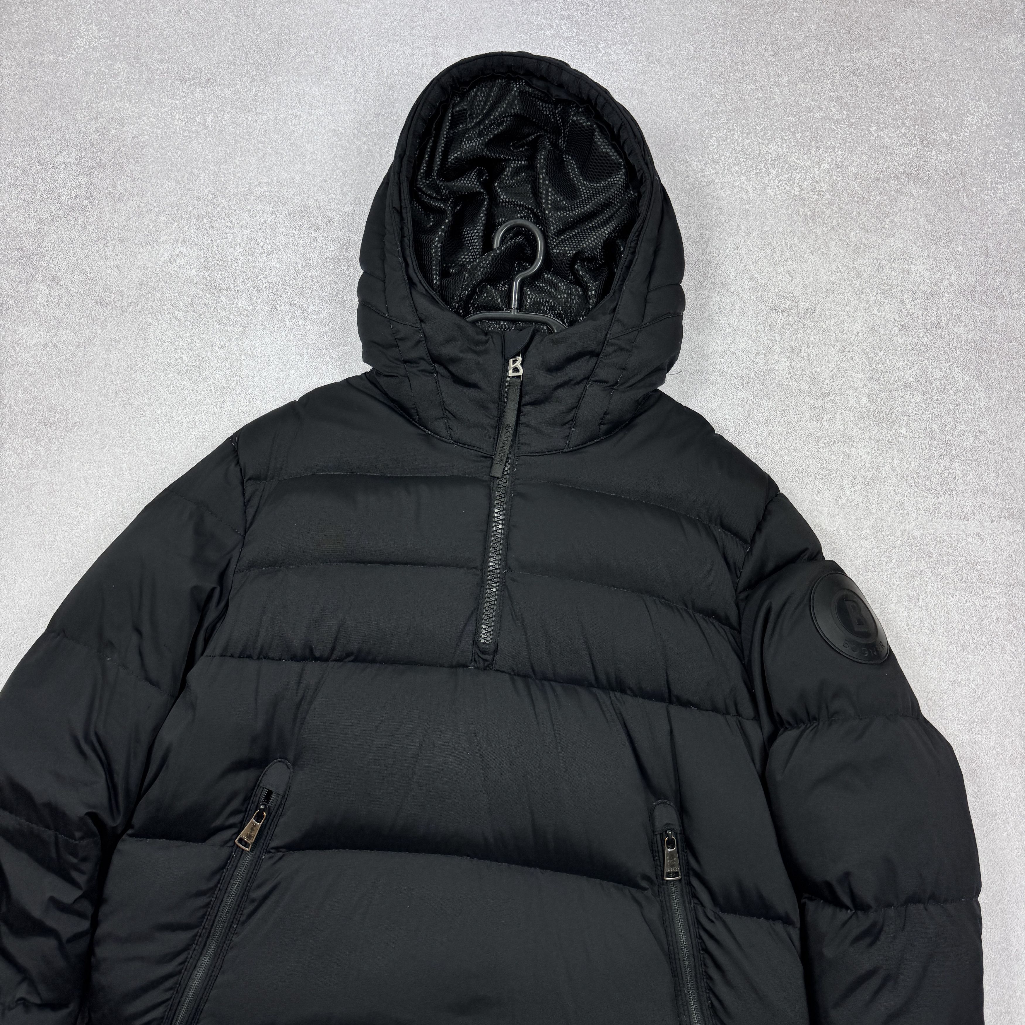 Bogner Men`s BOGNER Puffer Black Embroidered Logo Anorak Ski Jacket Size US L / EU 52-54 / 3 - 4 Thumbnail