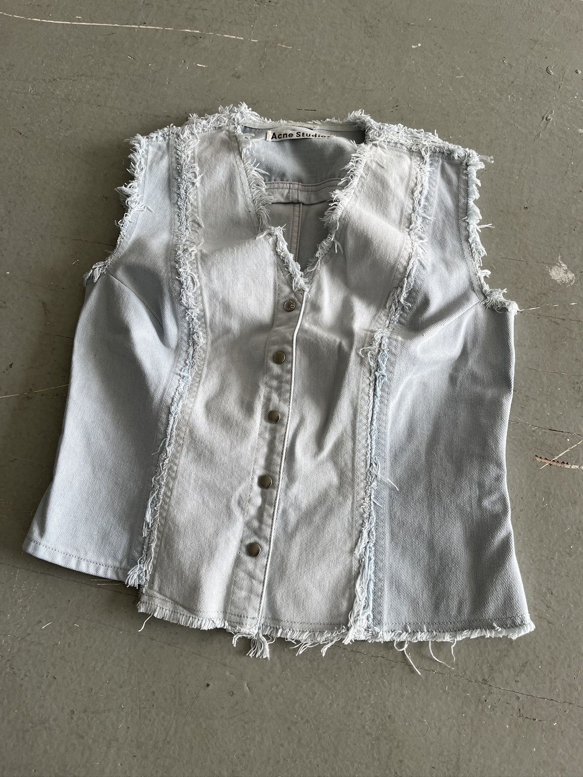 Acne Studios Acne Studios Black&White Chunky Sweater Vest | Grailed