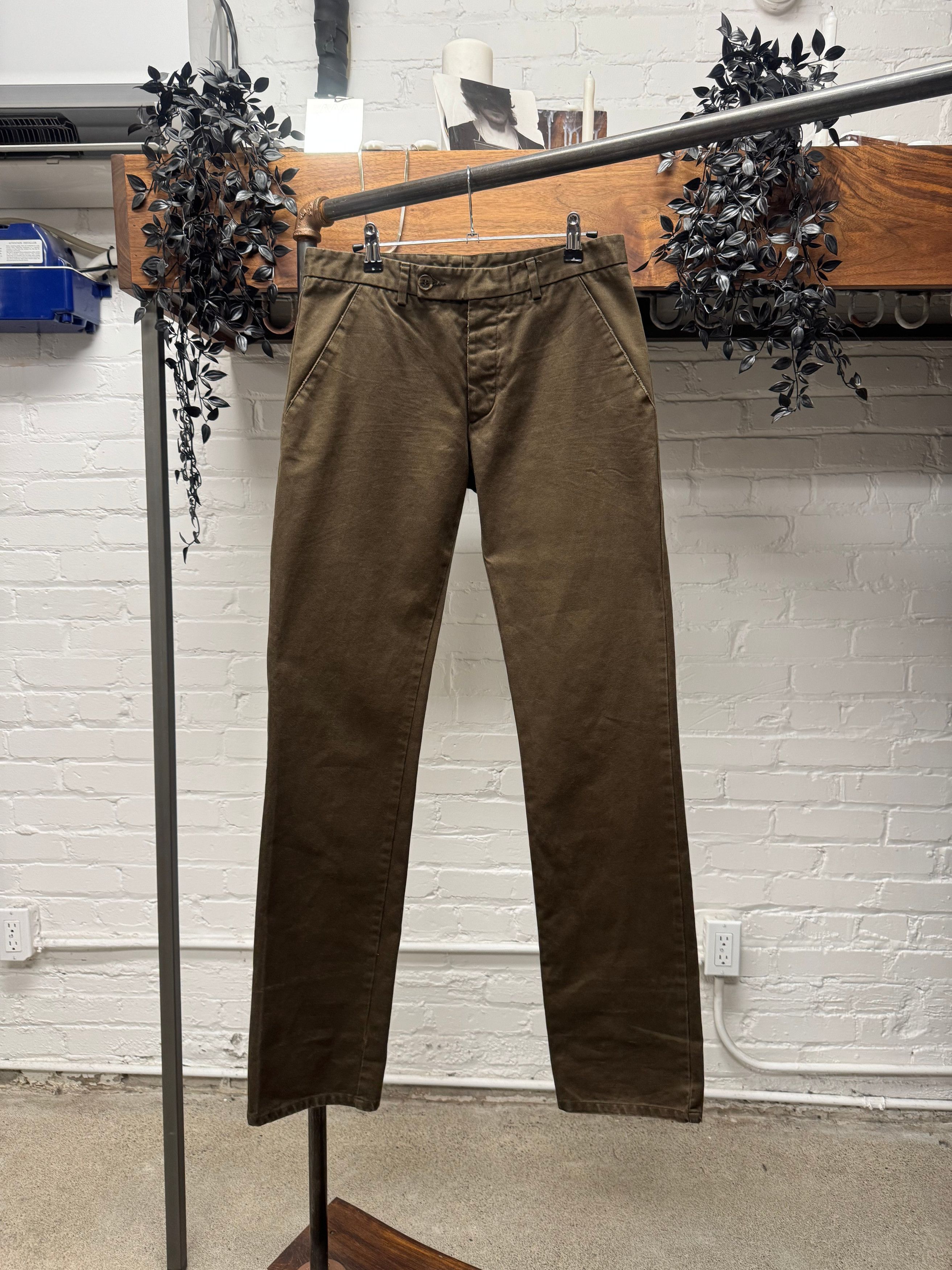 Dior Dior Homme Brown Military Inspired Button Snap Skinny Denim Size US 32 / EU 48 - 1 Thumbnail