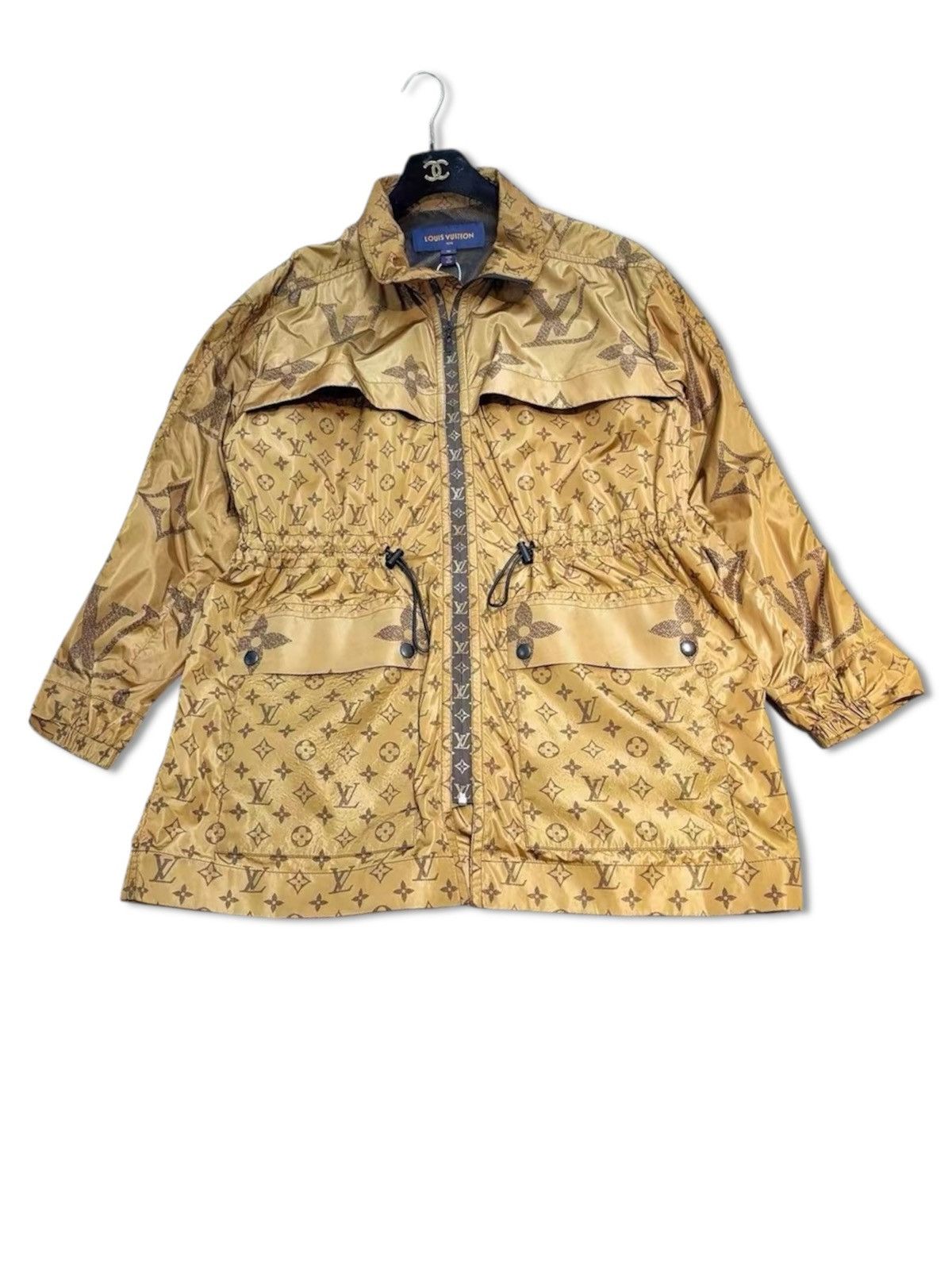 LOUIS VUITTON 34 Nylon Brown monogram Women Jacket