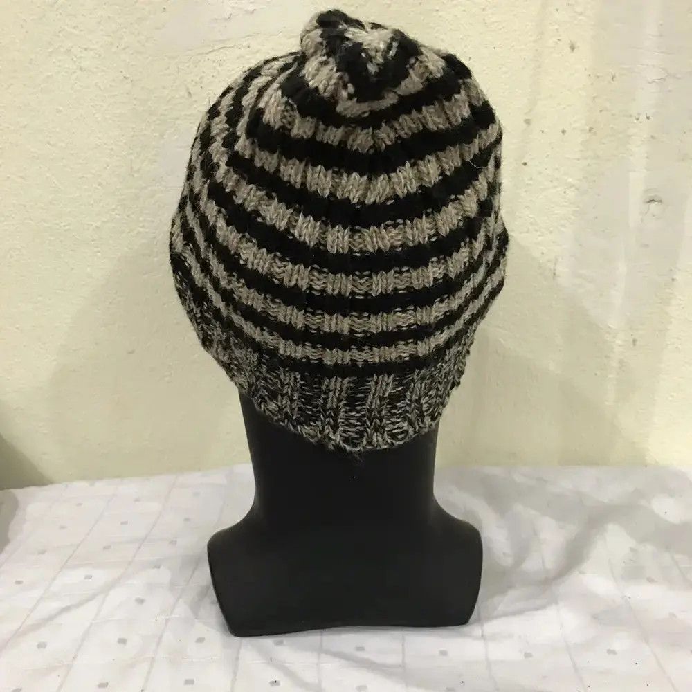 Japanese Brand × Kapital × Vintage Japanese Brand Stripe Design Knit Beanie Hat Size ONE SIZE - 5 Thumbnail