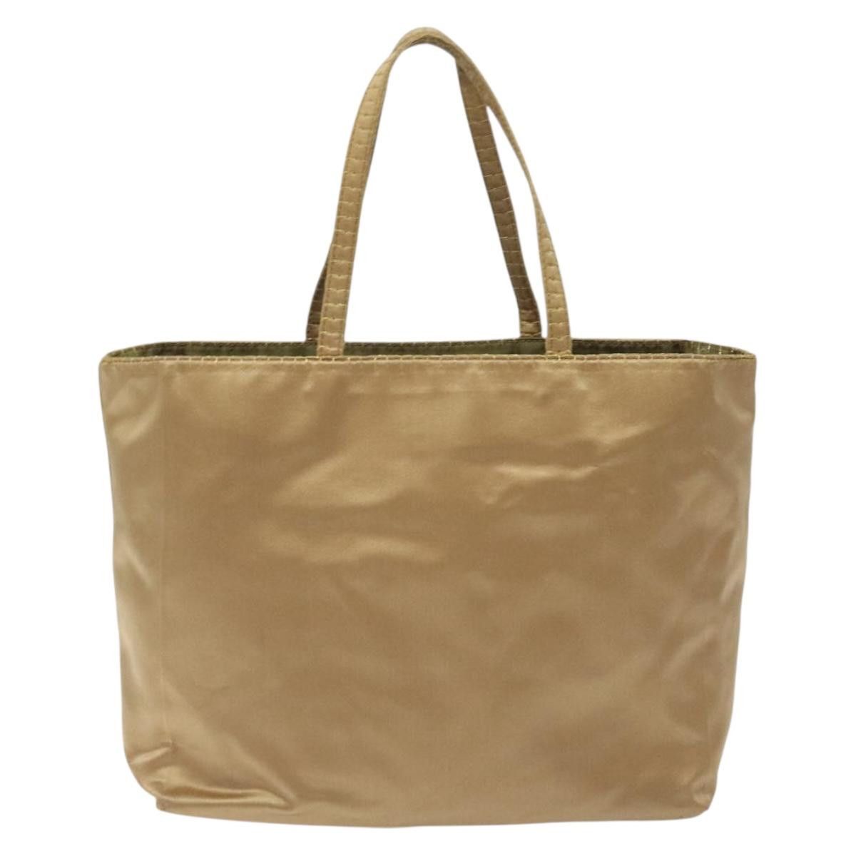 Prada PRADA Hand Bag Satin Beige Gold Size ONE SIZE - 2 Thumbnail