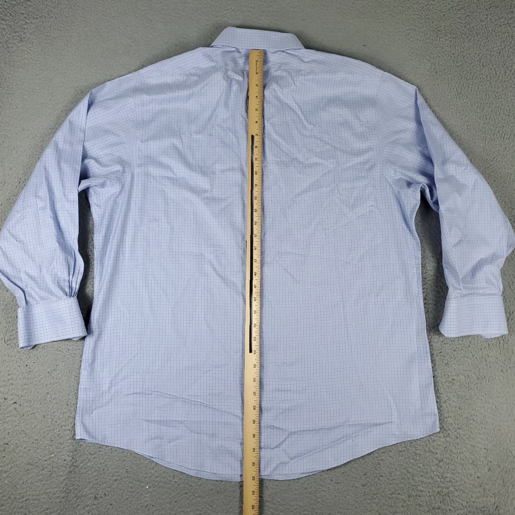 Brooks Brothers Brooks Brothers Dress Shirt Mens Size 18 Blue Plaid Long Sleeve Button Up Formal Casual Size 48R - 4 Thumbnail