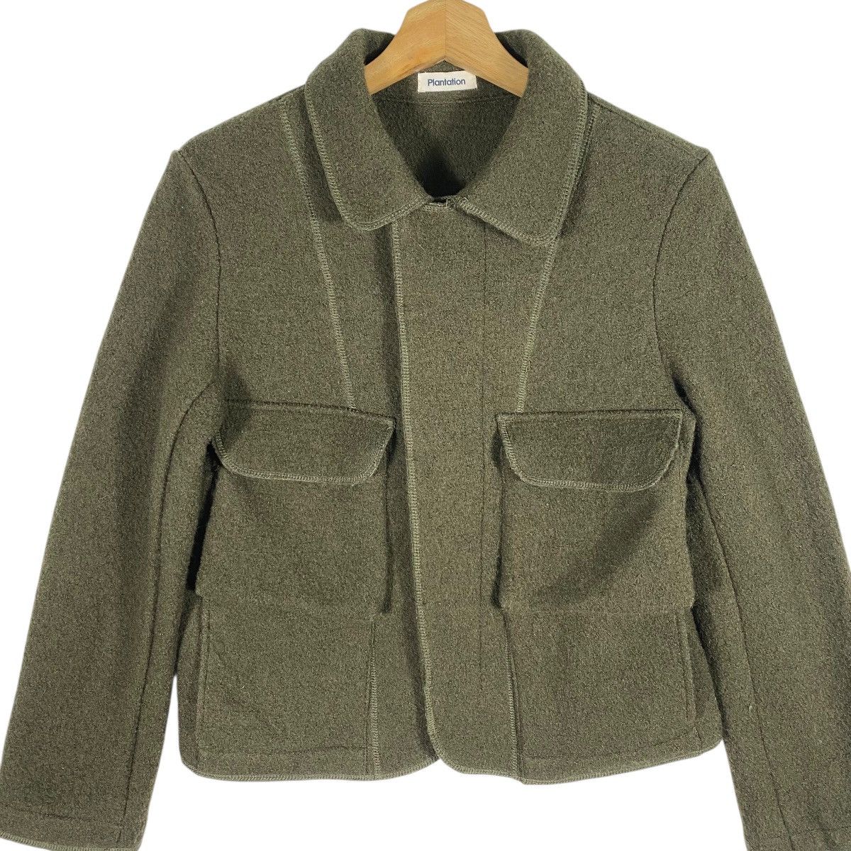 Issey Miyake Vintage Issey Miyake Plantation Wool Button Jacket Size US M / EU 48-50 / 2 - 4 Thumbnail
