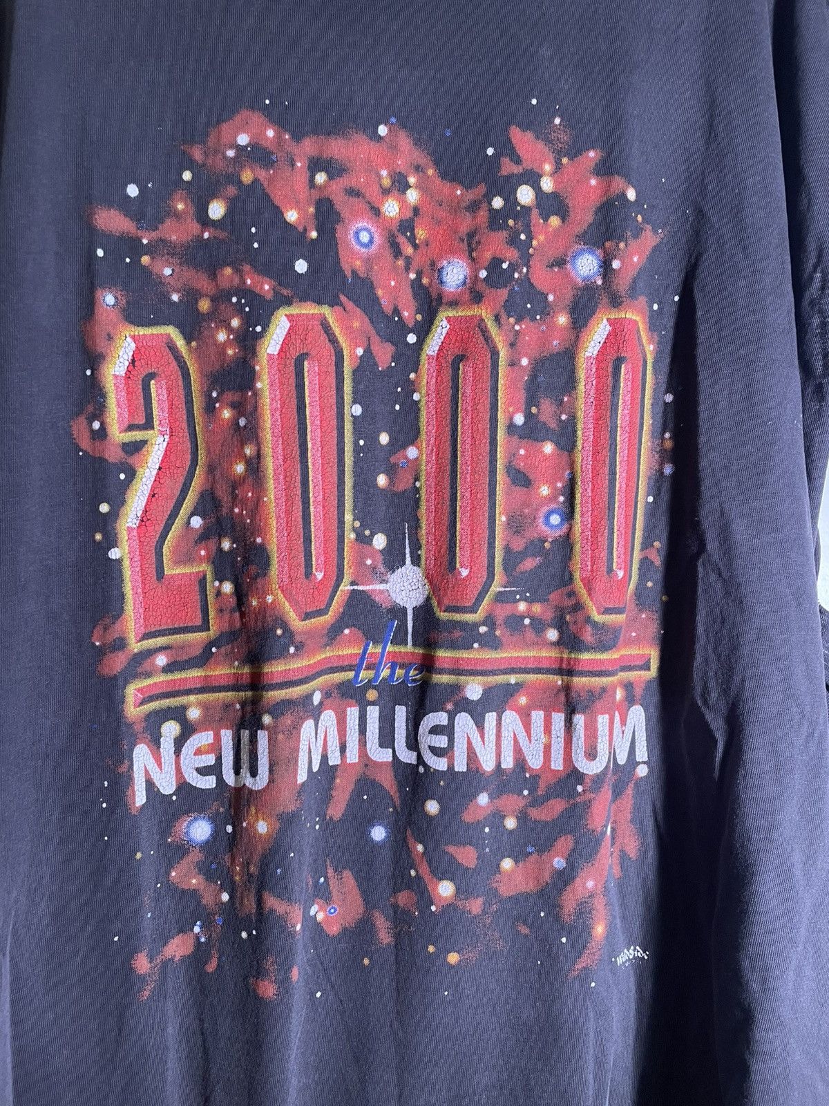 Vintage 90’s 2000’s Y2K VTG Vintage 2000 New Millennium Retro Tee Size US XXL / EU 58 / 5 - 4 Thumbnail