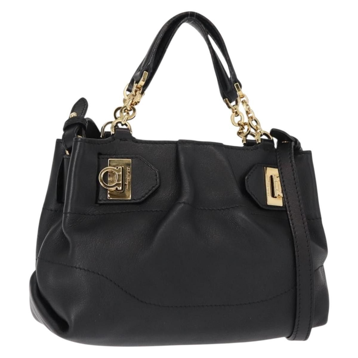 Salvatore Ferragamo Salvatore Ferragamo W Chain Tote Leather Size ONE SIZE - 1 Thumbnail
