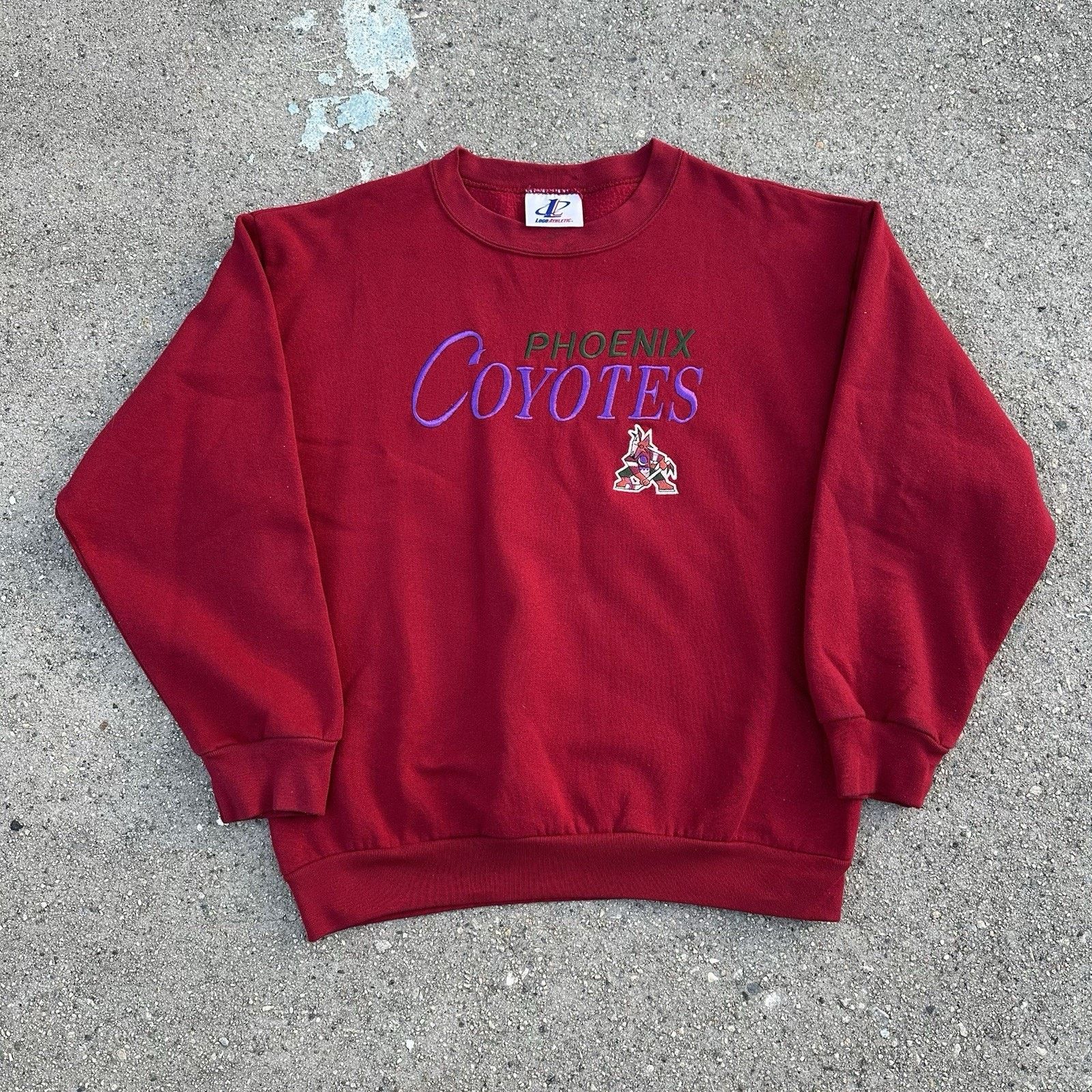 Logo Athletic × NHL × Vintage Vintage Logo Athletic Phoenix Coyotes Sweatshirt NHL Hockey Size US M / EU 48-50 / 2 - 2 Thumbnail