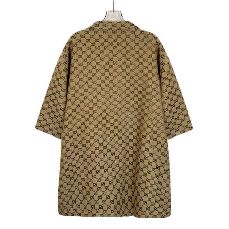 Gucci GucciBrown logo jacquad full-print lapel short-sleeved shir Size US L / EU 52-54 / 3 - 2 Thumbnail