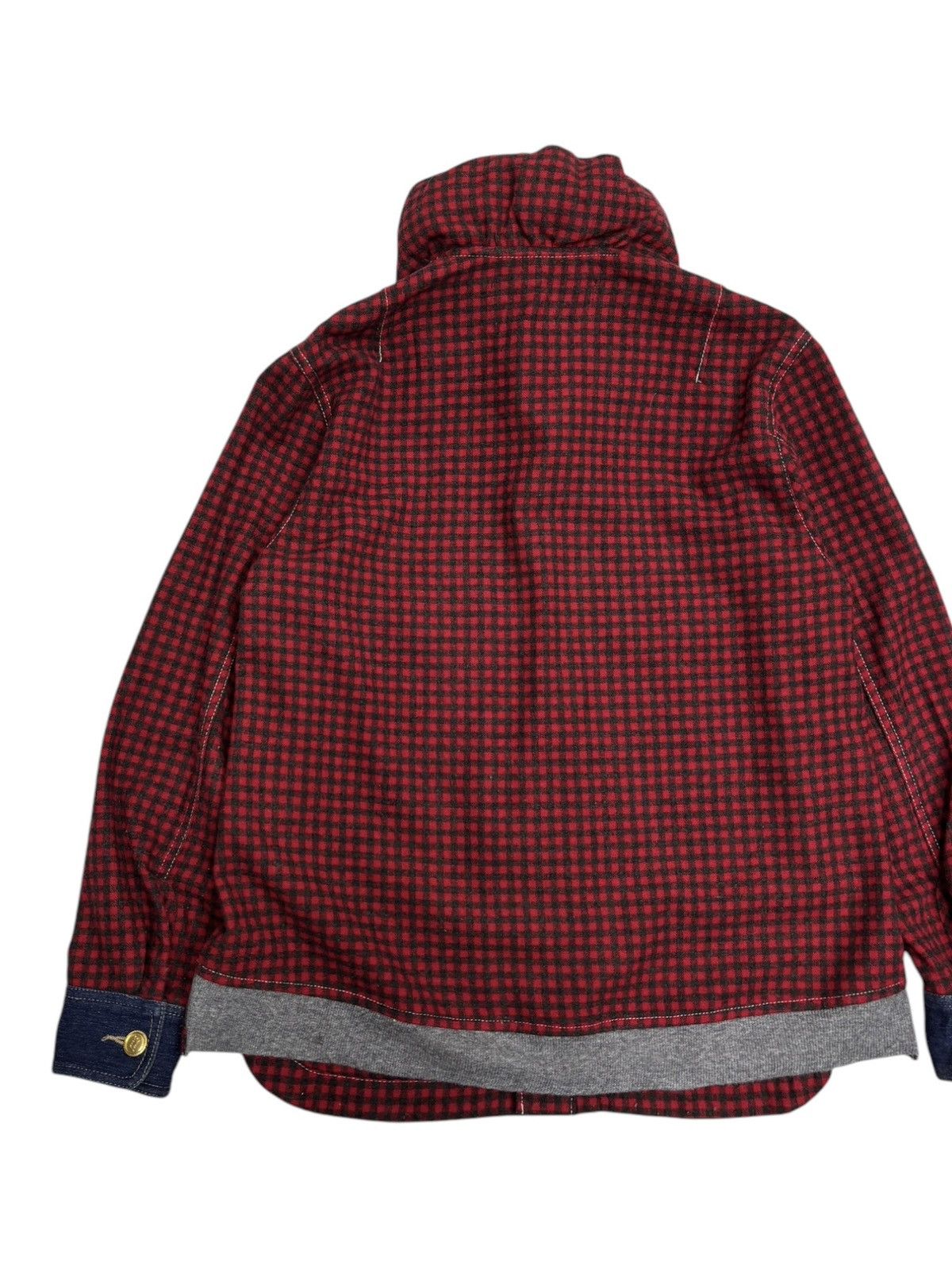 Issey Miyake × mercibeaucoup ISSEY MIYAKE CAULIFLOWER MERCIBEAUCOUP WOOL DENIM SHIRT Size US M / EU 48-50 / 2 - 7 Thumbnail