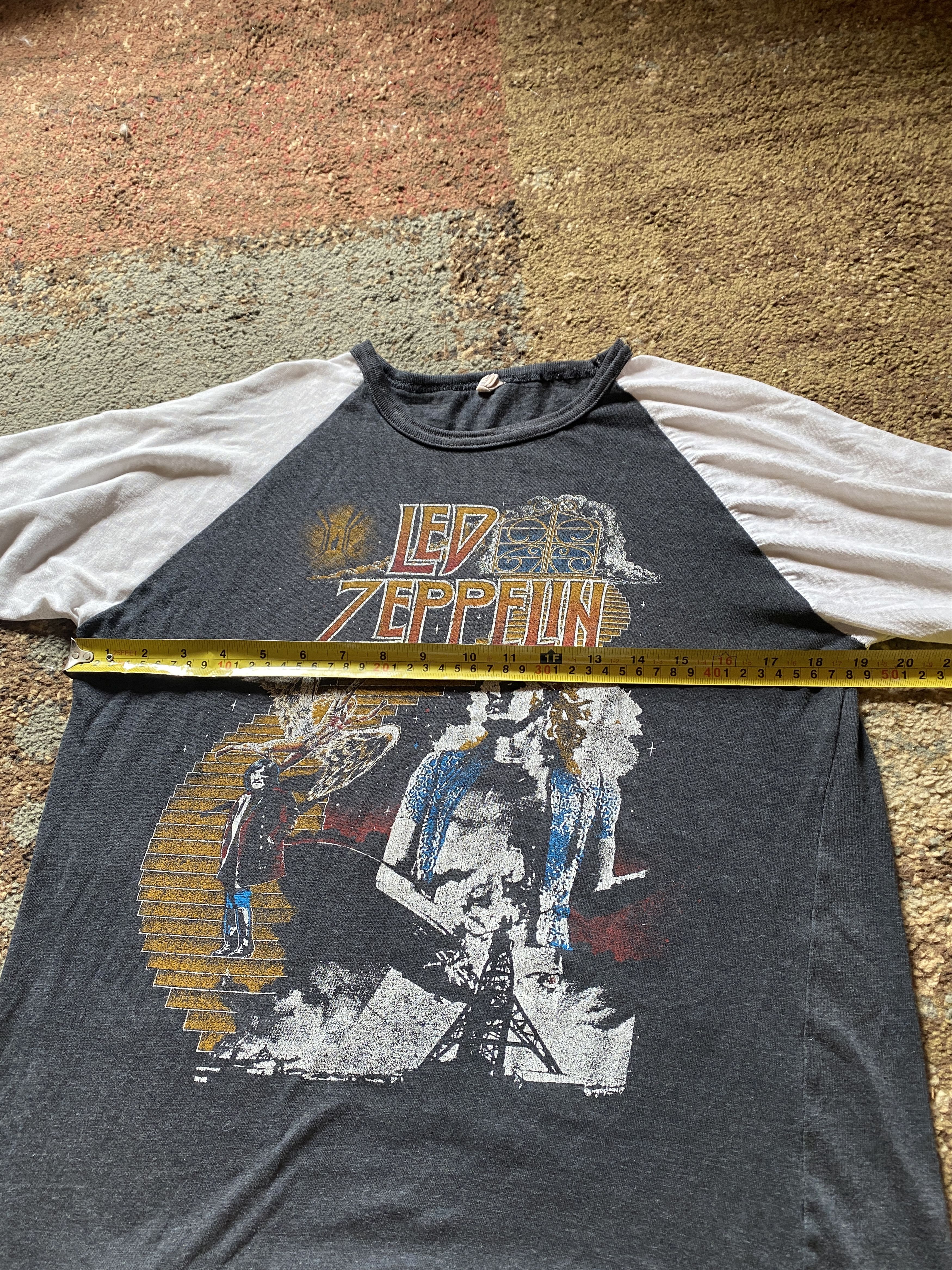 Led Zeppelin × Vintage TRUE Vintage 1977 Led Zeppelin Stairway To Heaven T Shirt Size US M / EU 48-50 / 2 - 12 Thumbnail