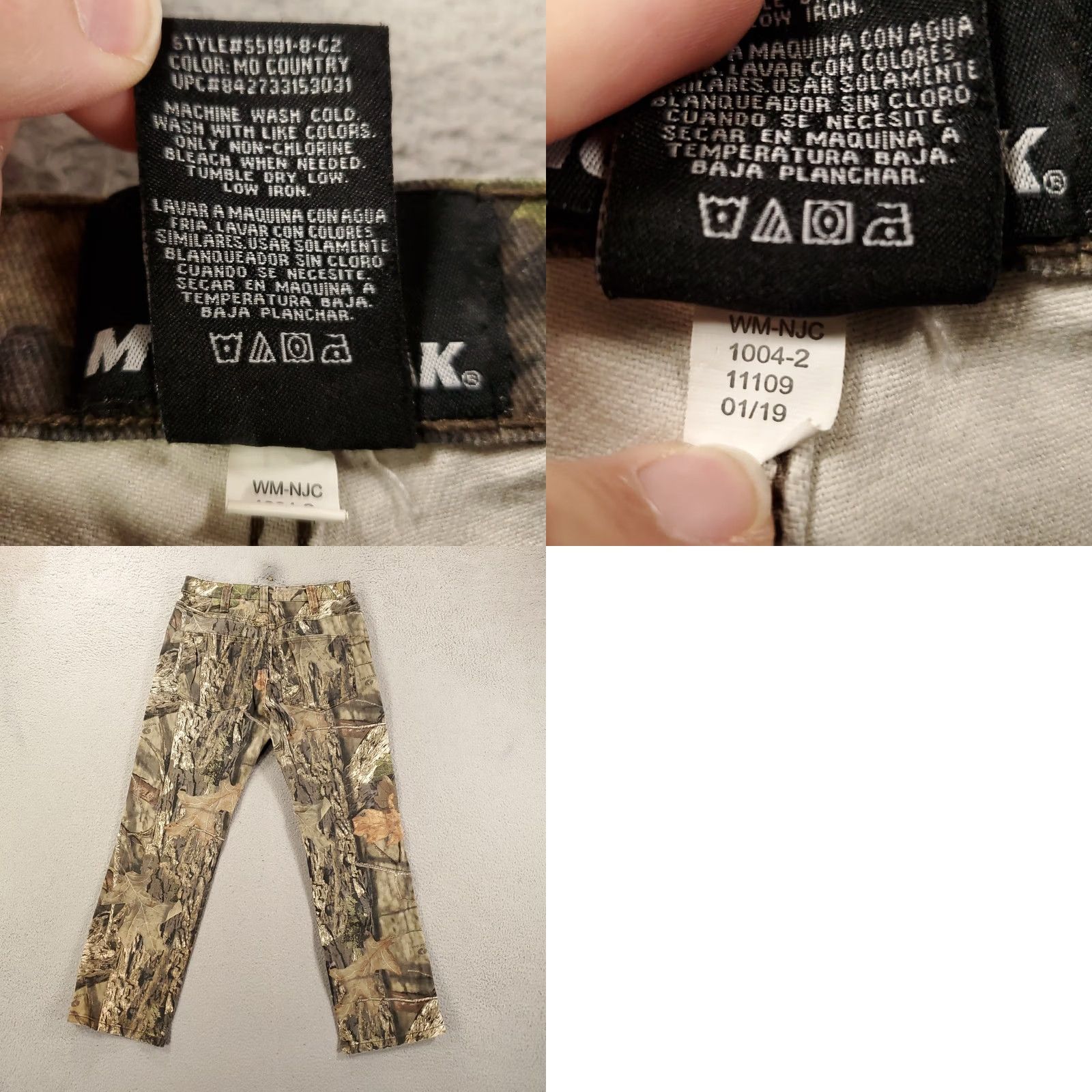 Vintage Mossy Oak Jeans Mens 32x32 Camouflage Denim 5-Pocket Regular Straight Fall Winter Spring Hunting Pants Shirt? Size US 32 / EU 48 - 8 Thumbnail