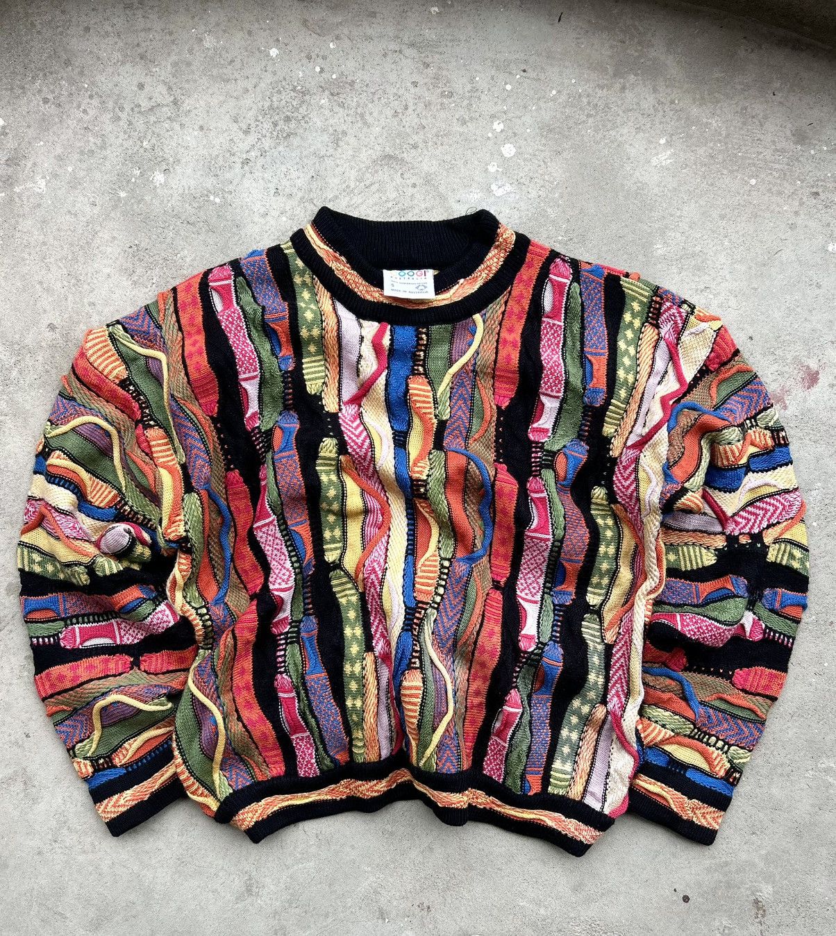 💥RAREST💥 CRAZY VINTAGE COOGI THICK CABLE KNIT