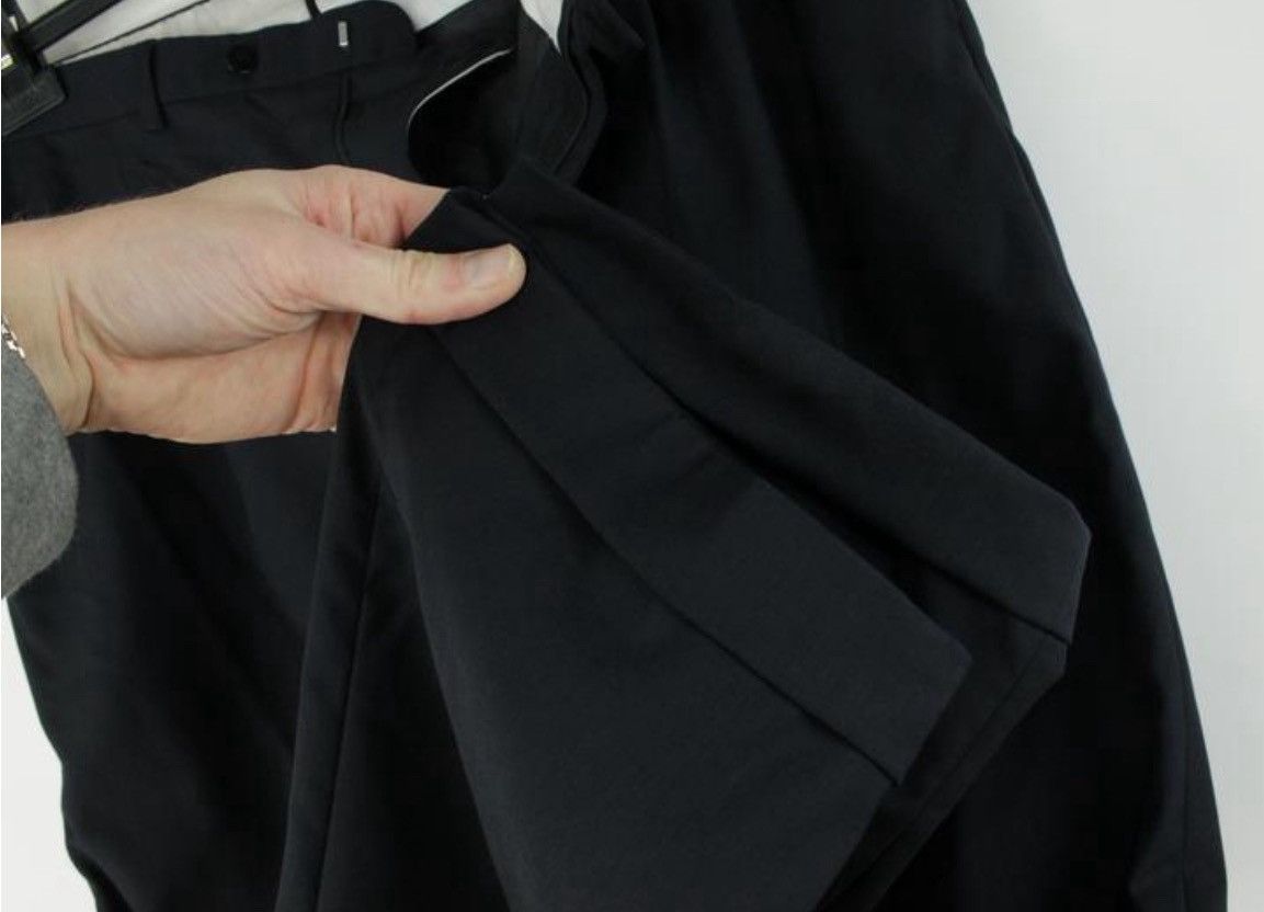 Brioni brioni delta navy wool pleated formal trousers pants Size 42R - 3 Thumbnail