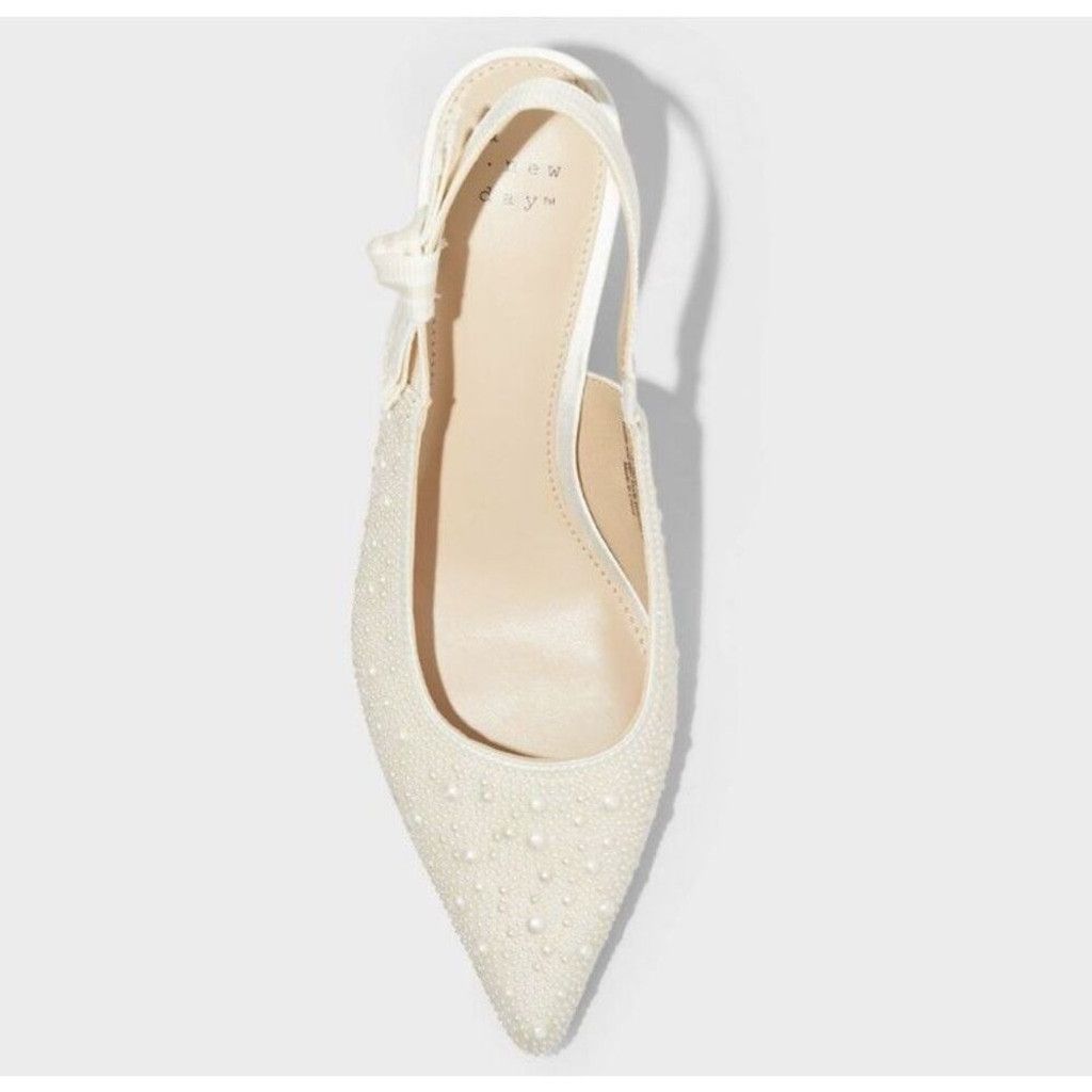 Other A New Day Milan Pearl Slingback Heels - Size 9 Size US 9 / IT 39 - 3 Thumbnail