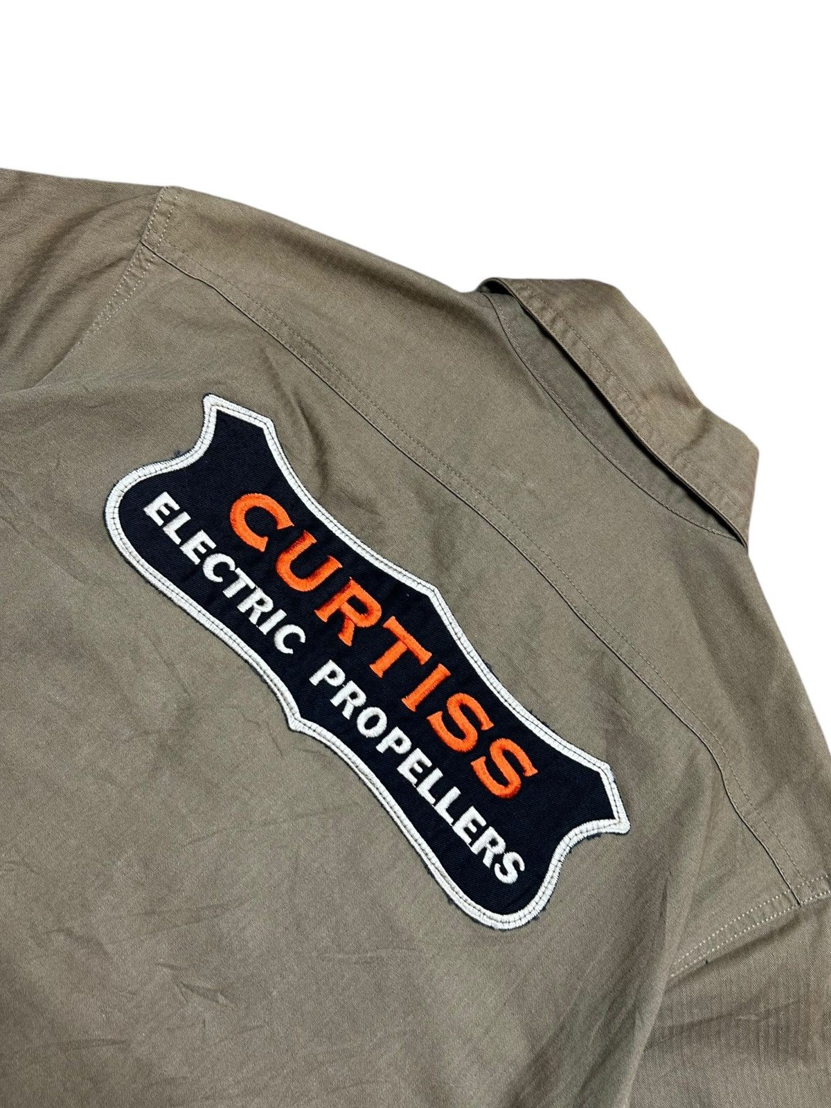 Buzz Rickson's Buzz Ricksons HBT Work Shirt CURTISS ELECTRIC PROPELLERS Size US S / EU 44-46 / 1 - 11 Thumbnail