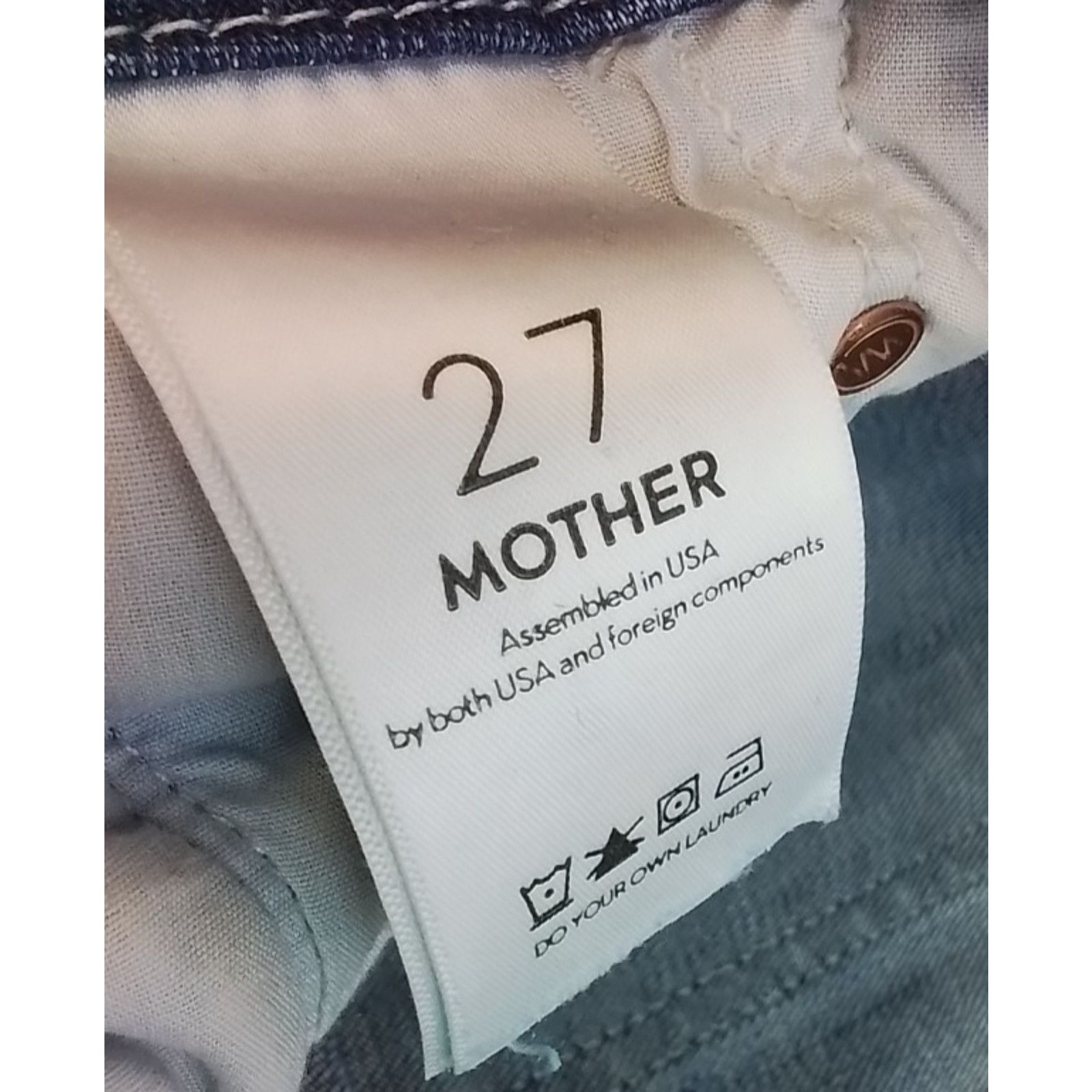 MOTHER Mother "The Looker" Ankle Jean Women's 27" Light Distressed Size 27" / US 4 / IT 40 - 8 Thumbnail
