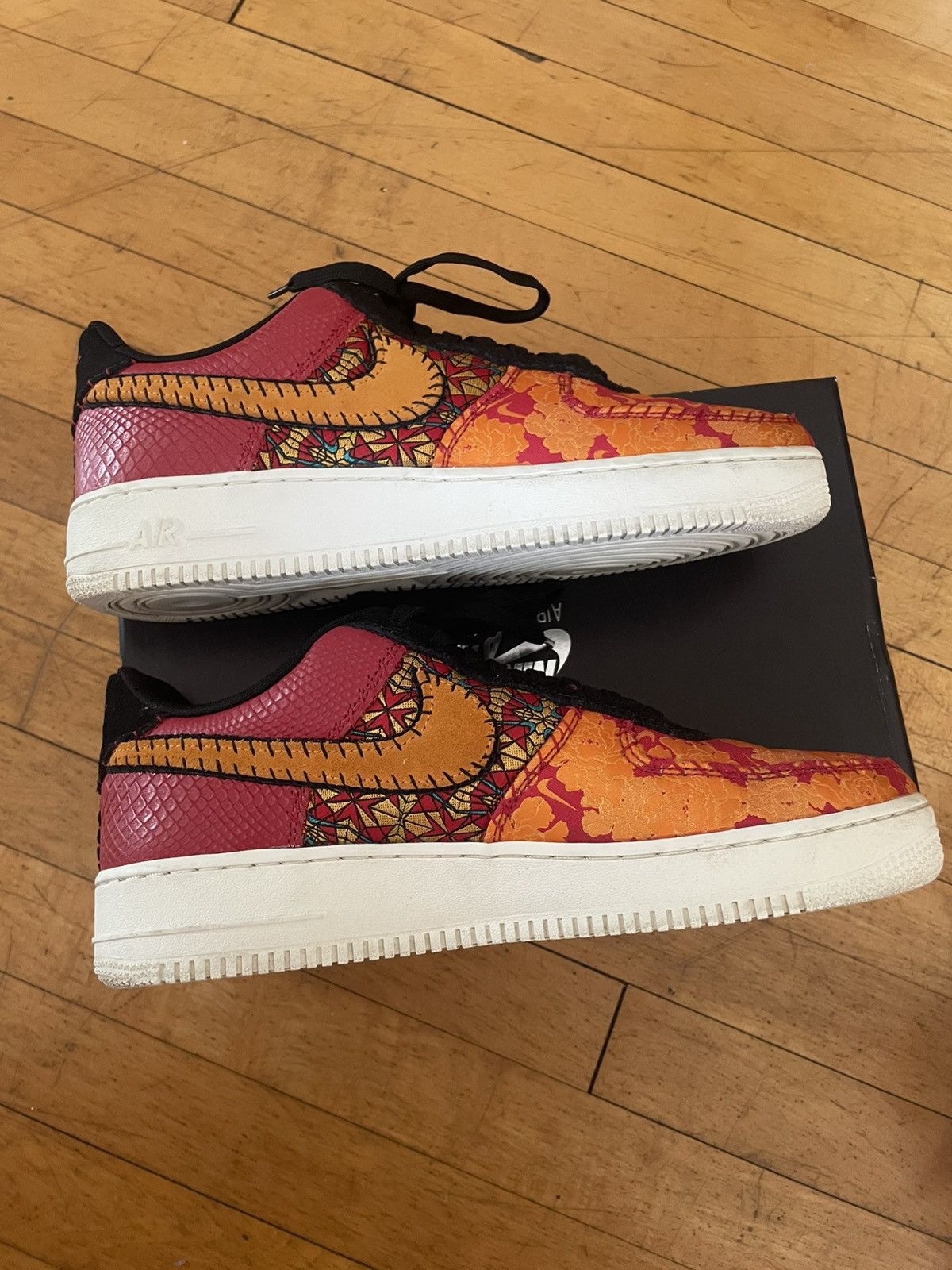 Nike Nike Air Force 1 Low Premium 2019 Chinese New Year Sneakers Size US 10.5 / EU 43-44 - 4 Thumbnail