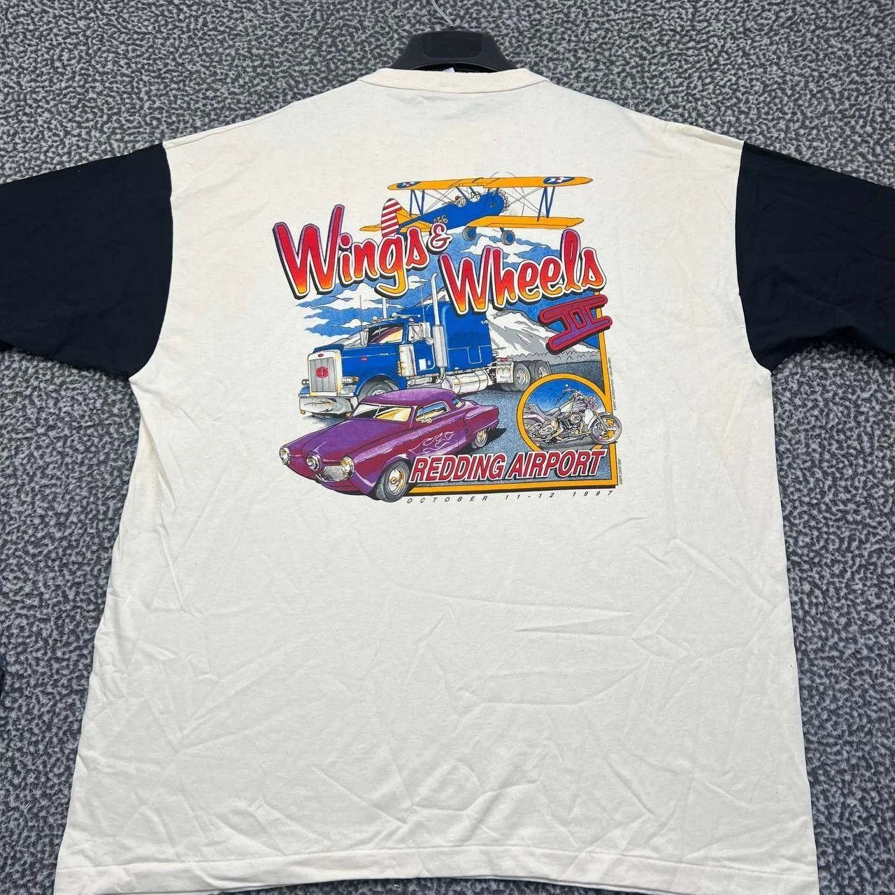Other Vintage Wings & Wheels II 2X Cotton Deluxe Henley Deadstock Size US XXL / EU 58 / 5 - 2 Thumbnail