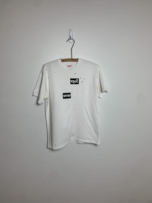 Supreme Supreme CDG Split Box Logo T-Shirt | Grailed