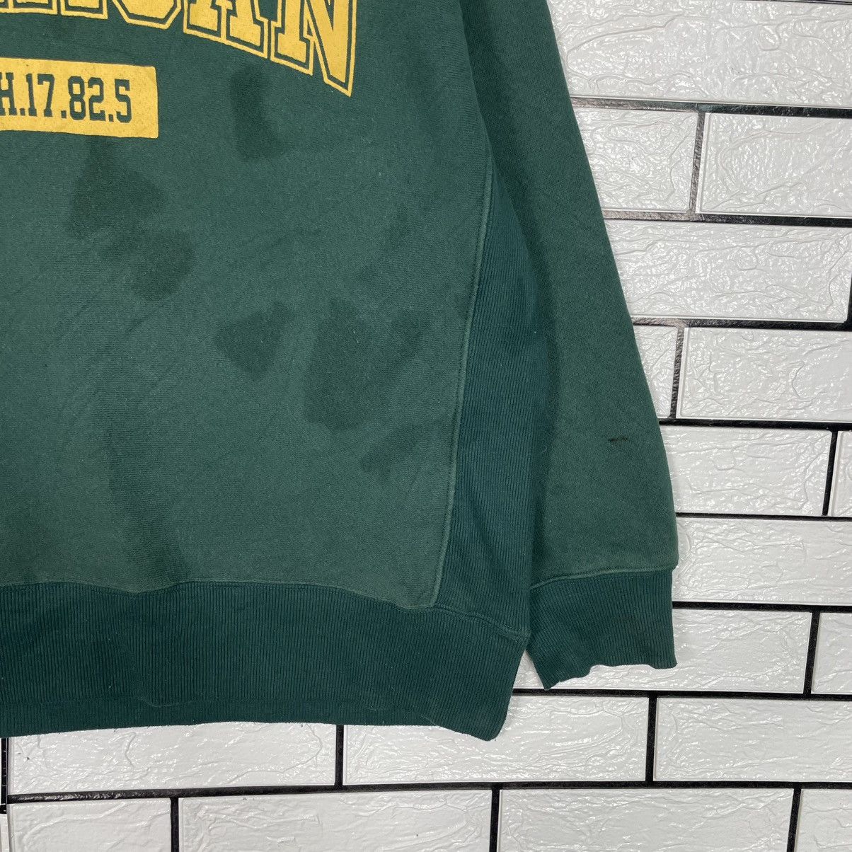 Japanese Brand Michigan Crewneck Green Sweatshirt Size US L / EU 52-54 / 3 - 4 Thumbnail