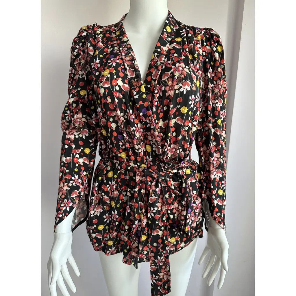 Maje Maje viscose shirt FR38 floral new Size S / US 4 / IT 40 - 5 Thumbnail