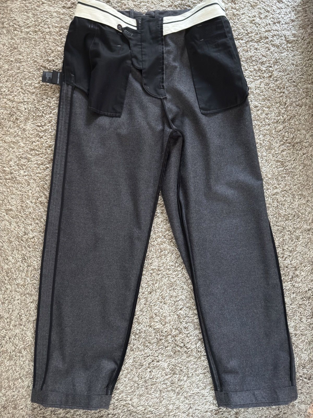 Craig Green Grey Trousers Cuffed Size US 30 / EU 46 - 8 Thumbnail