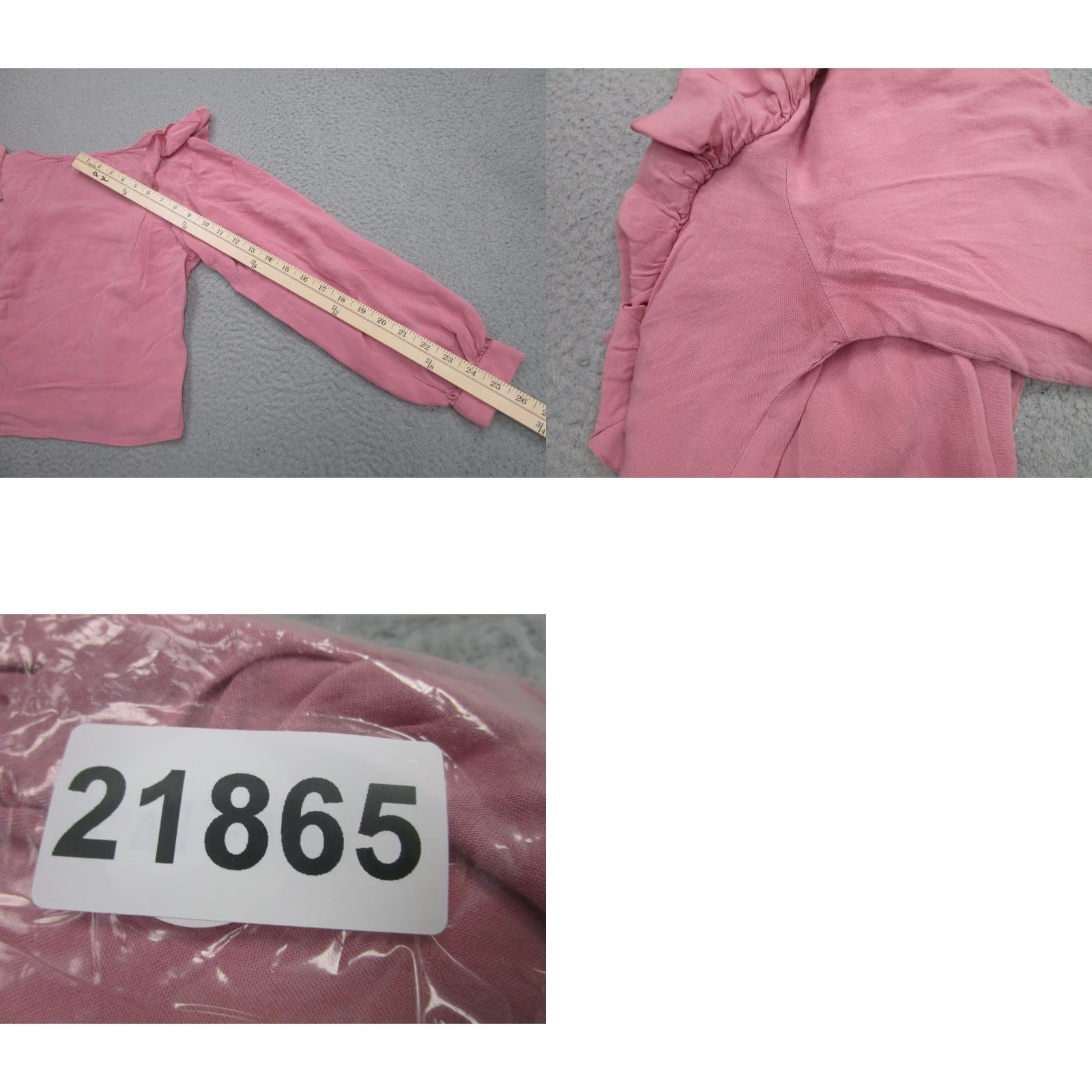 C&A C&A 1841 Shirt Womens Pink XS Ruffle Button Front Long Sleeve Boho Blouse Size XS / US 0-2 / IT 36-38 - 9 Thumbnail