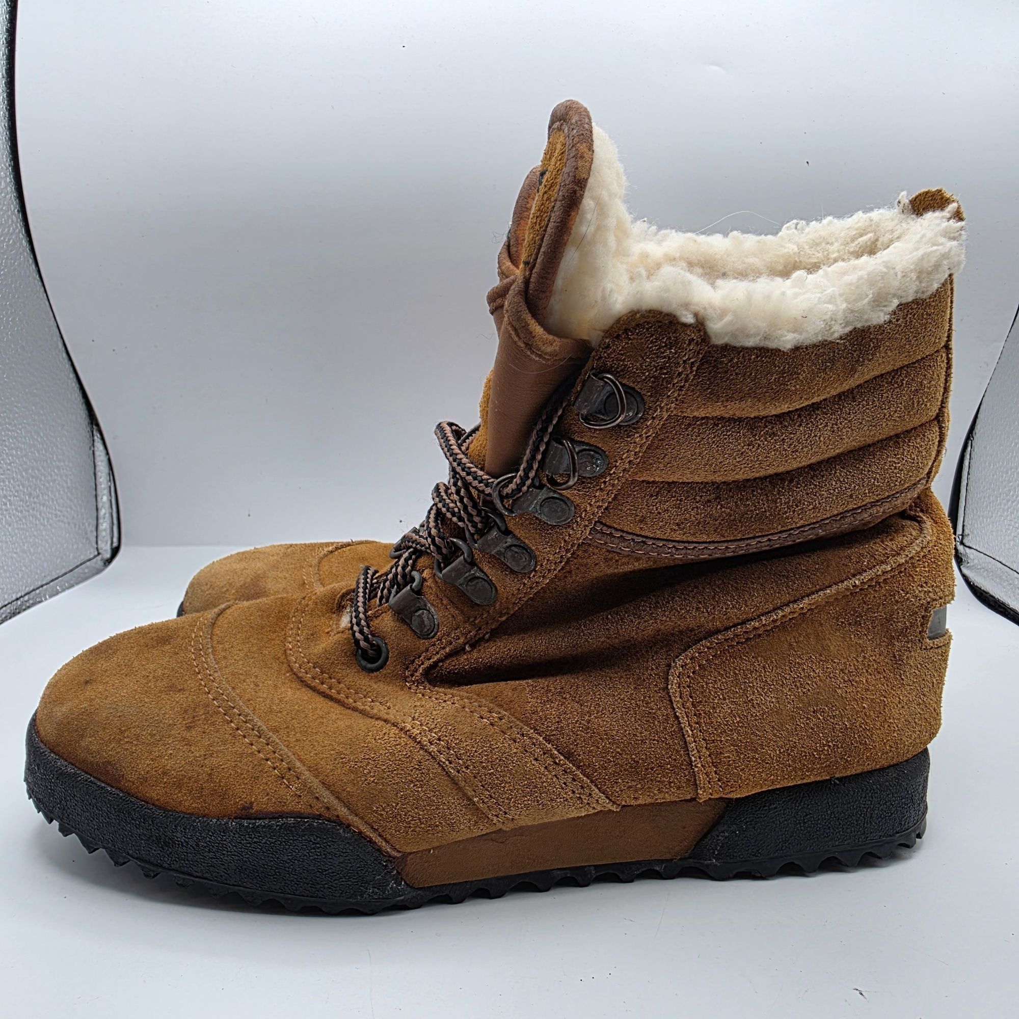 Other Roffe Shearling-Lined Womens Snow Boots Size 8 Brown Lace Up Size US 8 / IT 38 - 13 Thumbnail