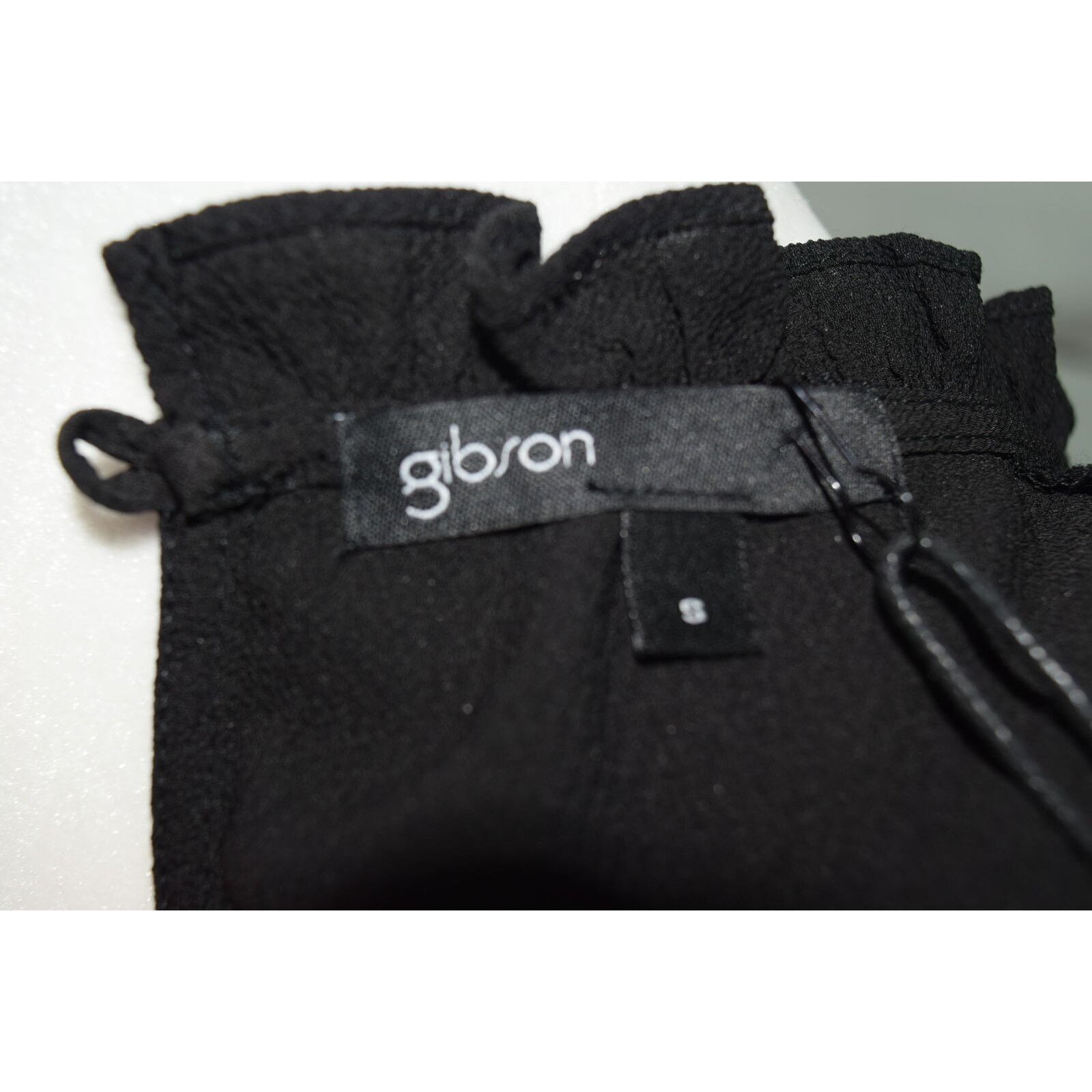 Vintage Gibson Black Embroidered Ruffled Flutter Sleeve Blouse SZ S Size S / US 4 / IT 40 - 6 Thumbnail