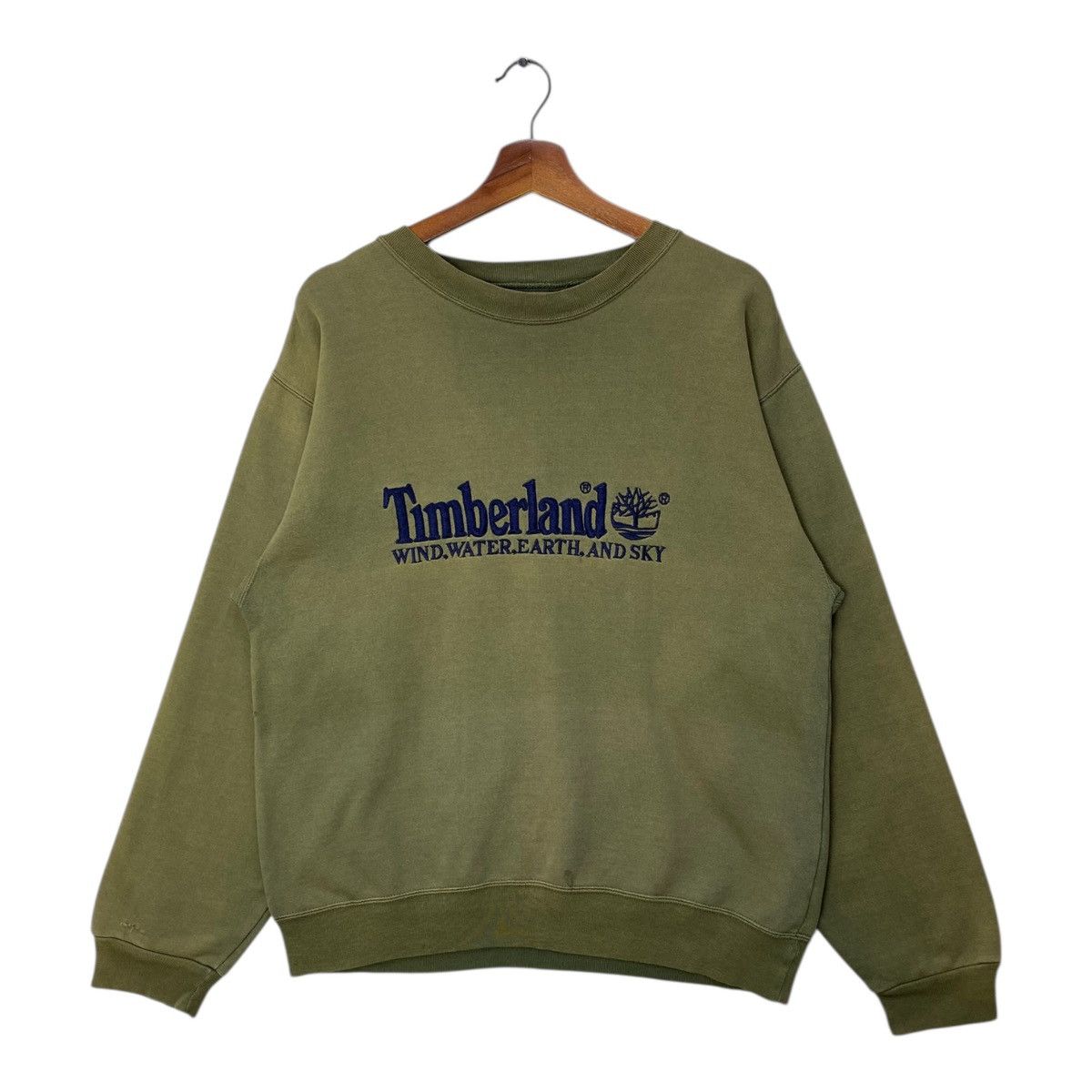 Timberland Vintage Timberland Sweatshirt Spellout Sun Faded Size M Size US M / EU 48-50 / 2 - 1 Thumbnail