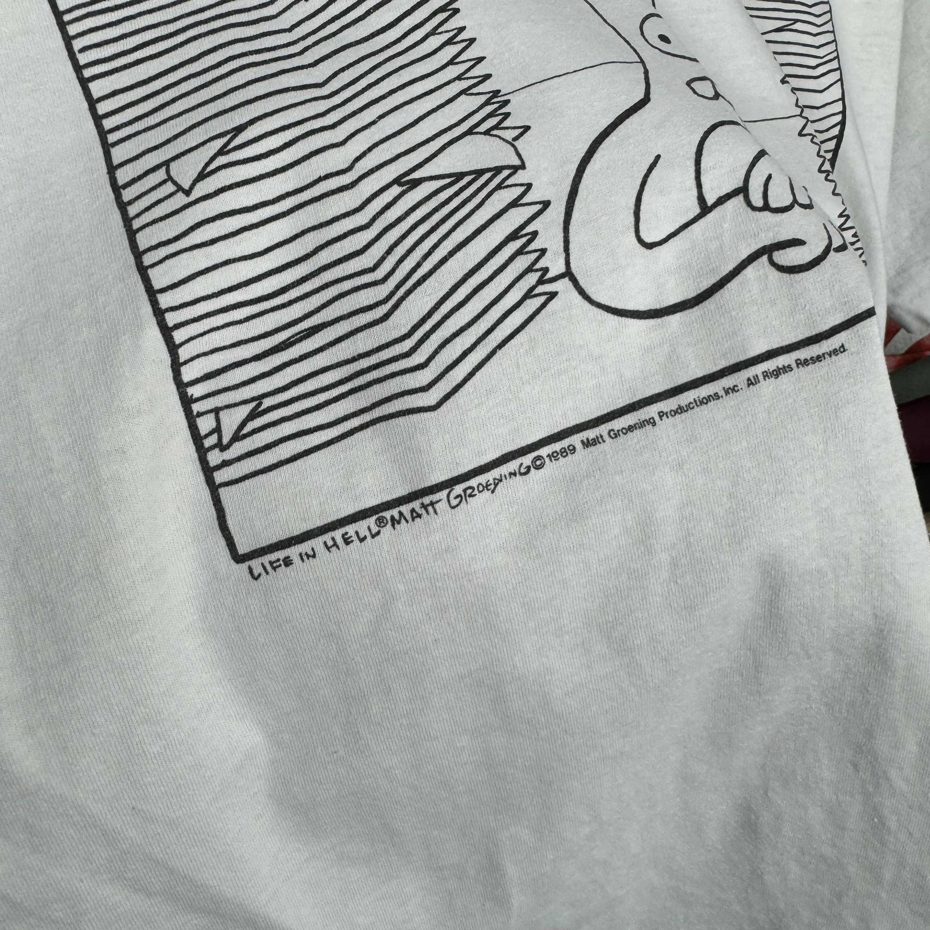 The Simpsons 1989 MATT GROENING LIFE IN HELL WORK IS HELL T-SHIRT TEE Size US M / EU 48-50 / 2 - 5 Thumbnail