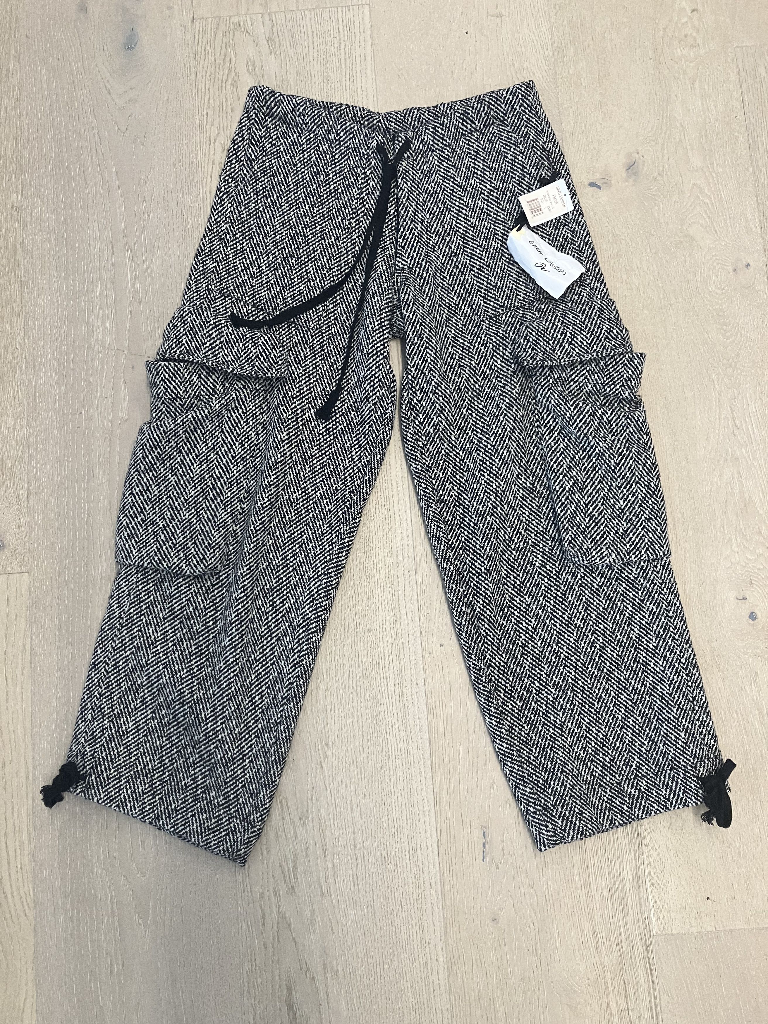 Greg Lauren $1165 NWT Greg Lauren Wool Herringbone Wide Leg Pant Size 1 Size US 31 - 1 Thumbnail