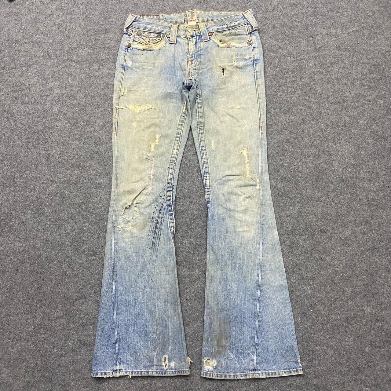 True Religion 💥Flare💥Vintage True Religion Distressed Denim Size US 30 / EU 46 - 1 Thumbnail