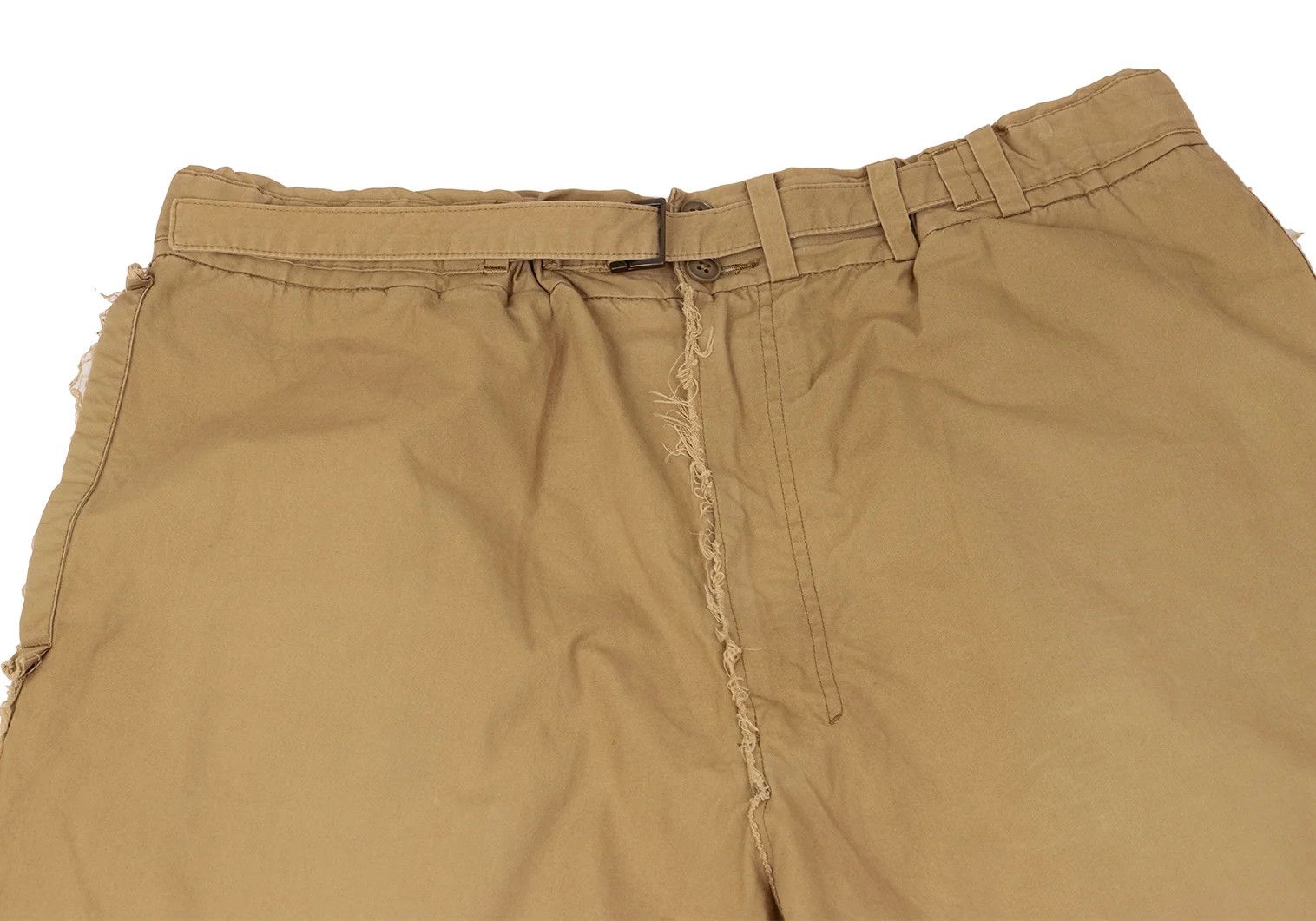 Yohji Yamamoto Yohji Yamamoto Cotton Belted Cut Pants Beige 4 Size US 36 / EU 52 - 3 Thumbnail