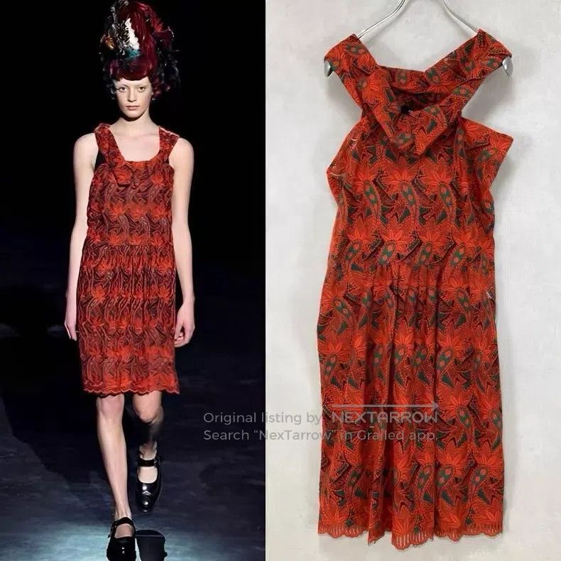 Comme des Garcons Comme Des Garcons Vintage Pattern Designed Dress Size XS / US 0-2 / IT 36-38 - 1 Thumbnail