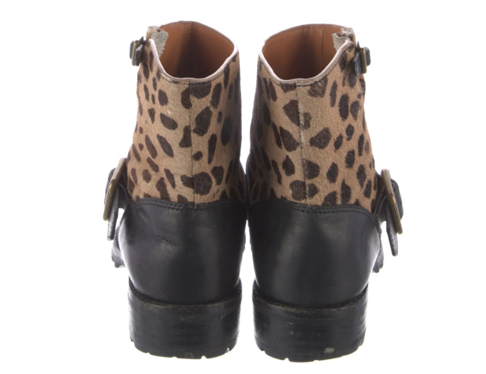 Marc by Marc Jacobs Marc Jacobs Leather Animal Print Moto Boots Women's Sz: 8.5 Size US 8.5 / IT 38.5 - 4 Thumbnail