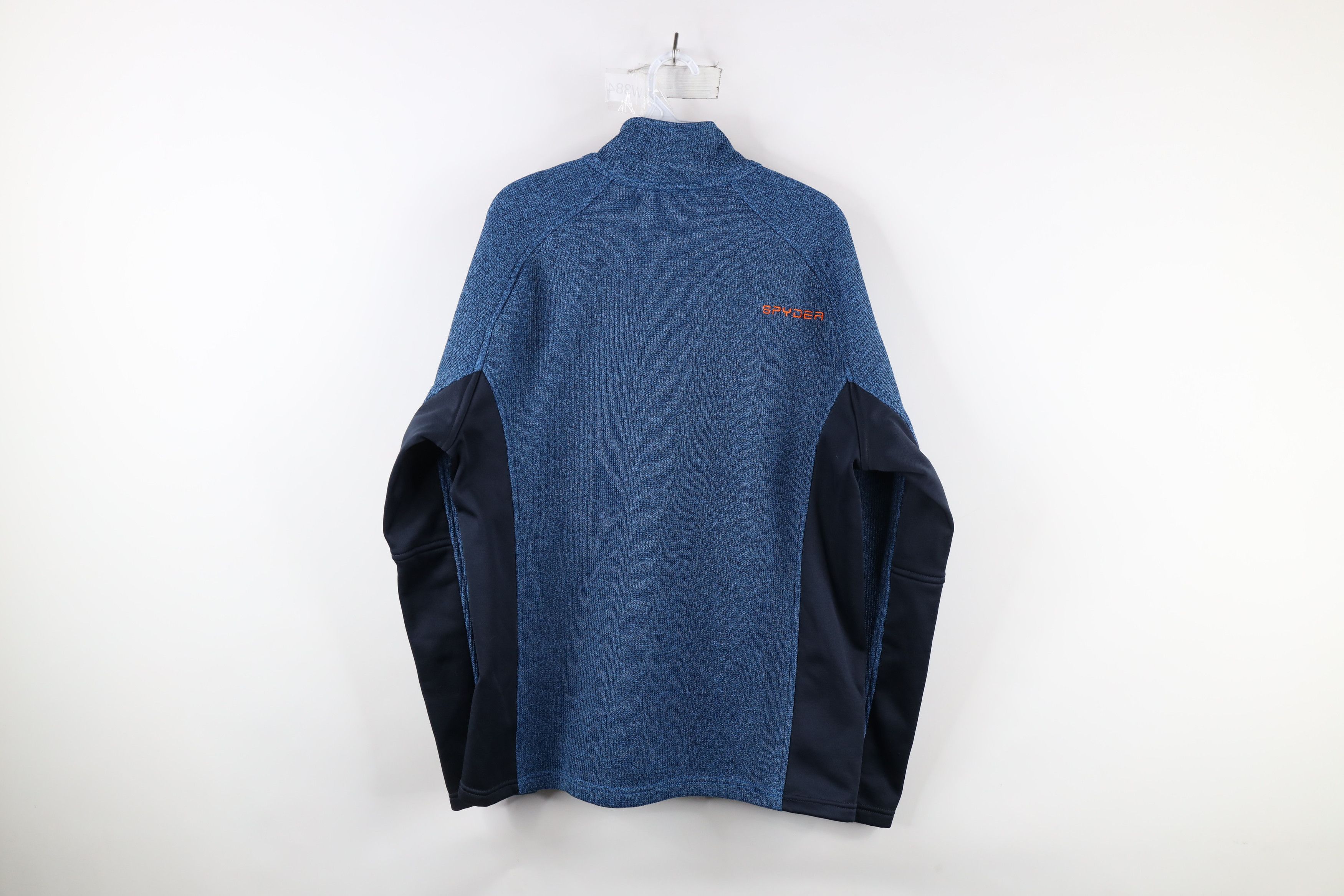 Spyder × Vintage Spyder Ribbed Knit Half Zip Pullover Skiing Sweater Blue Size US L / EU 52-54 / 3 - 11 Thumbnail