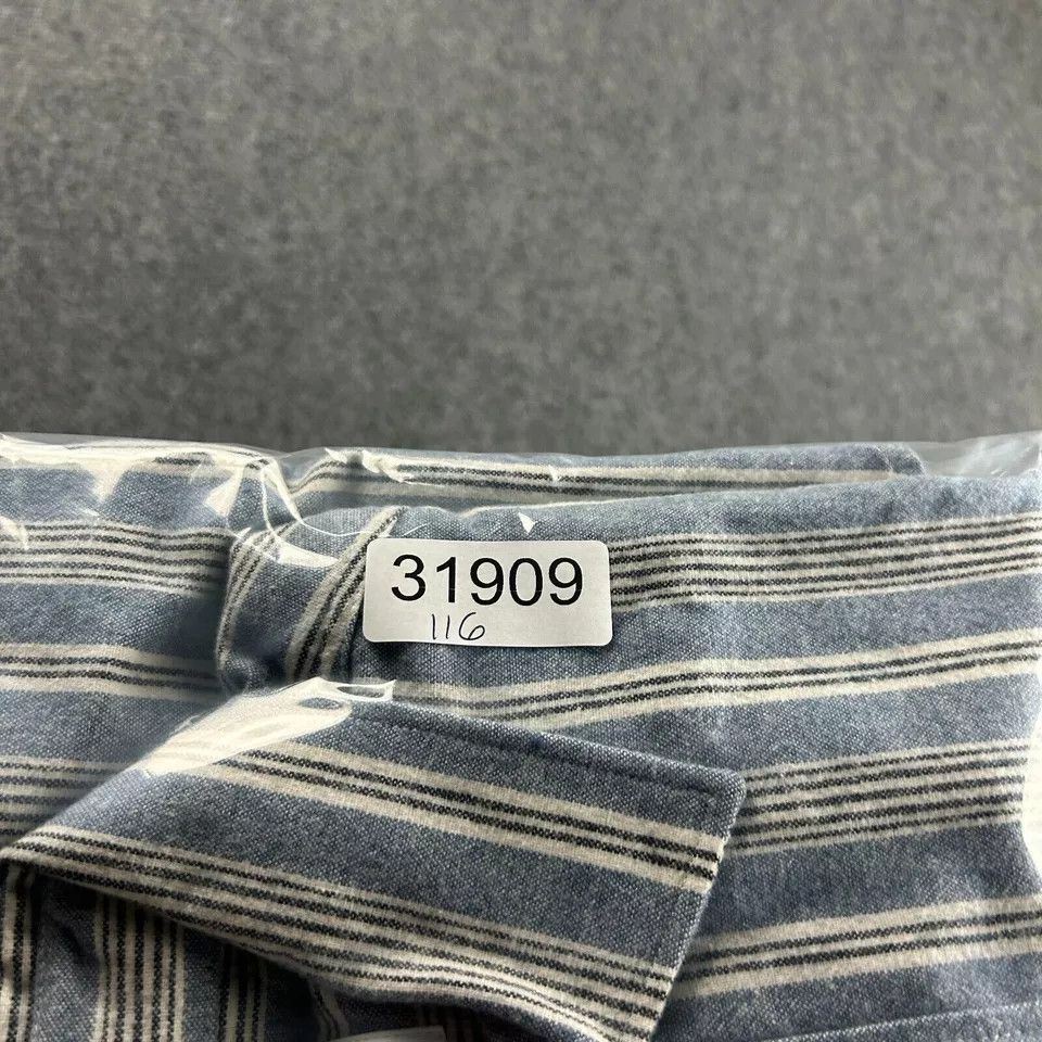 Zara Zara Flannel Shirt Mens Small Blue Striped Button Up Pocket Size US S / EU 44-46 / 1 - 8 Thumbnail