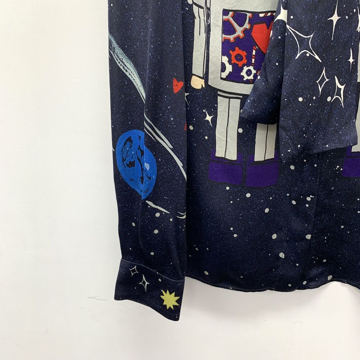 Dolce & Gabbana Dolce & Gabbana Long Sleeve Shirt with Bow Tie Detail K26WX Size S / US 4 / IT 40 - 4 Thumbnail