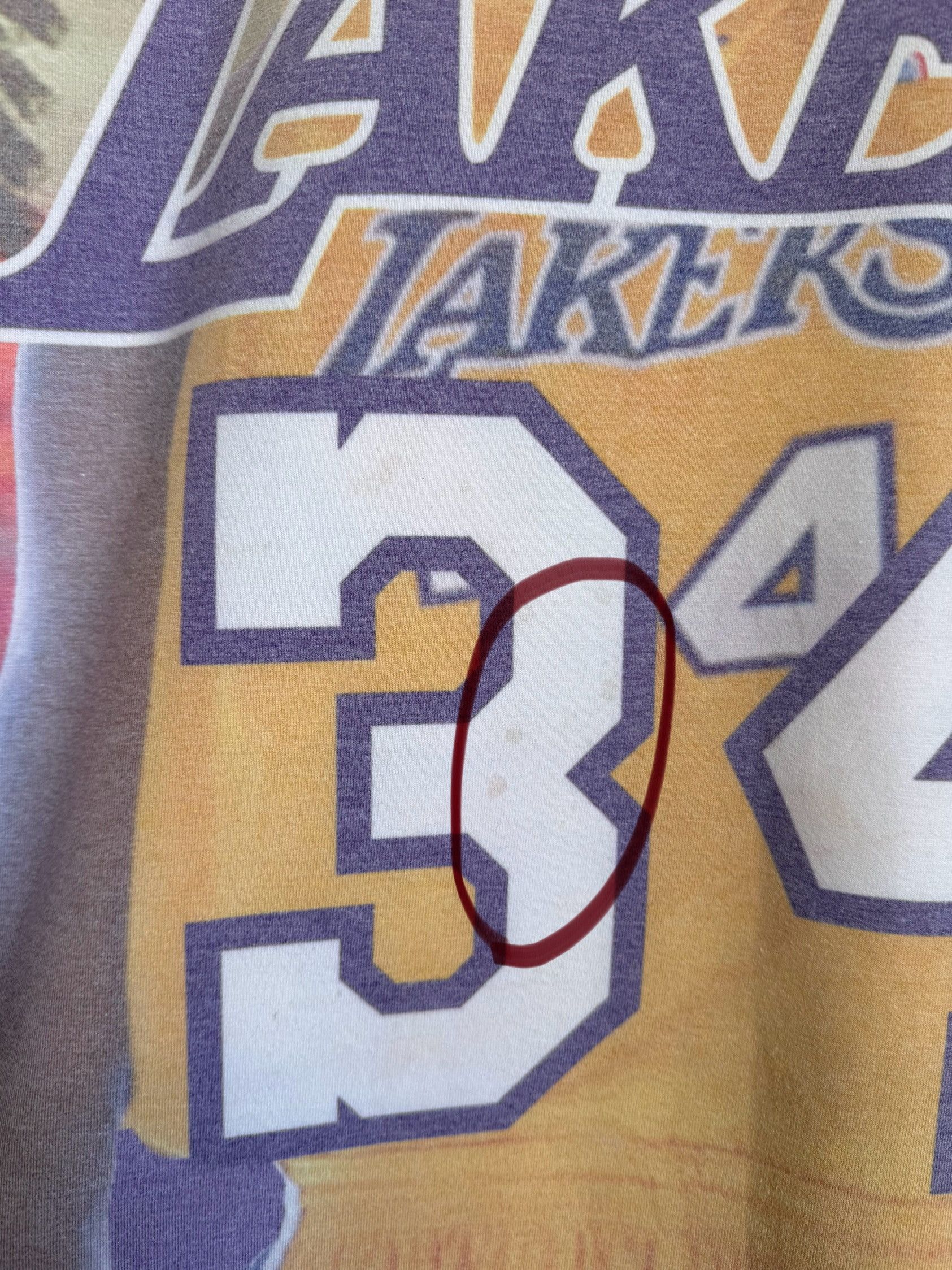 Mitchell & Ness × NBA Mitchell & ness shaquille o'neill Lakers full print t-shirt Size US L / EU 52-54 / 3 - 6 Thumbnail