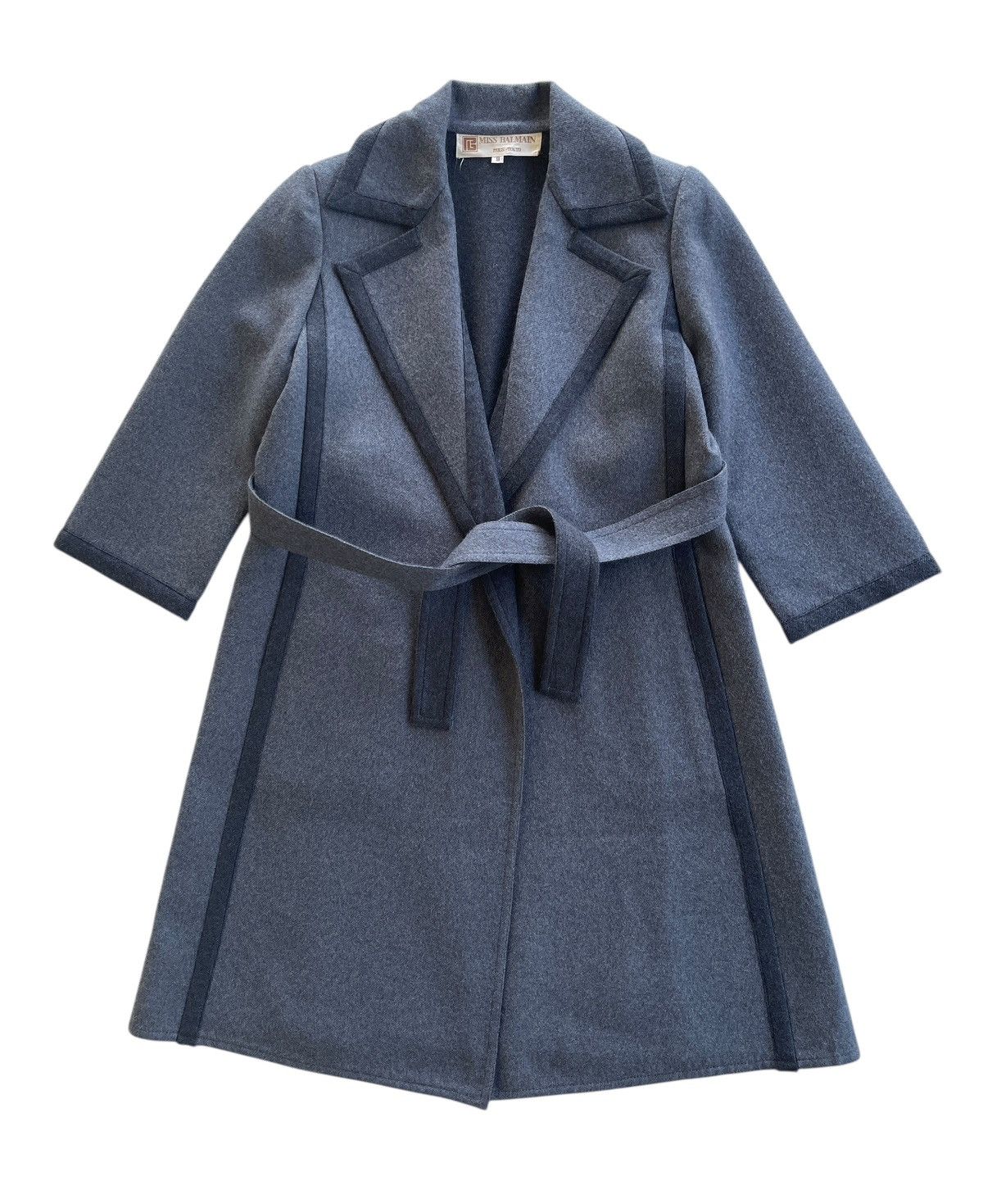 Balmain Miss Balmain Wool Wrap Coat Size M / US 6-8 / IT 42-44 - 1 Thumbnail