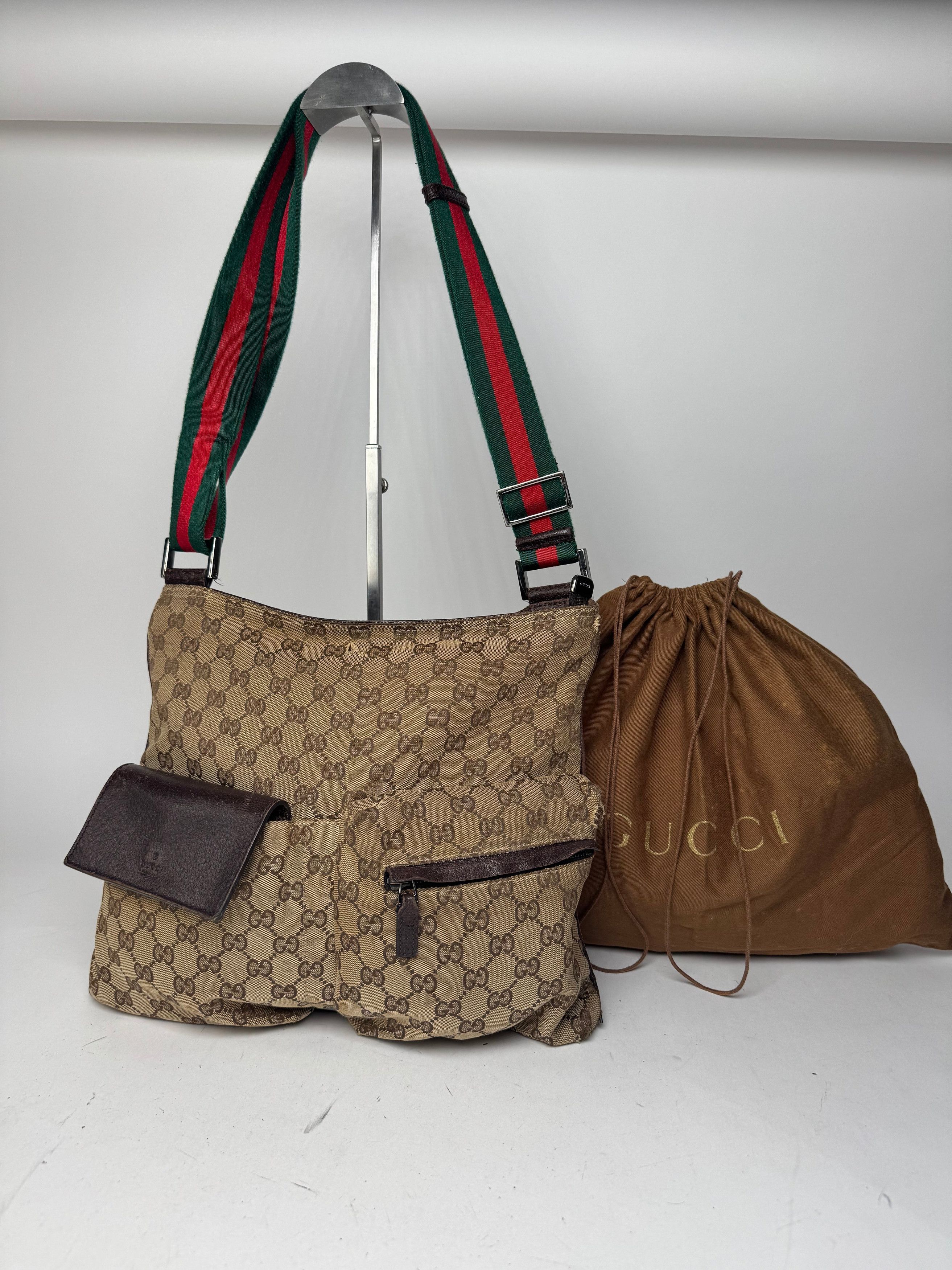 Gucci Vintage Monogram Bag Beige Brown Size ONE SIZE - 1 Thumbnail